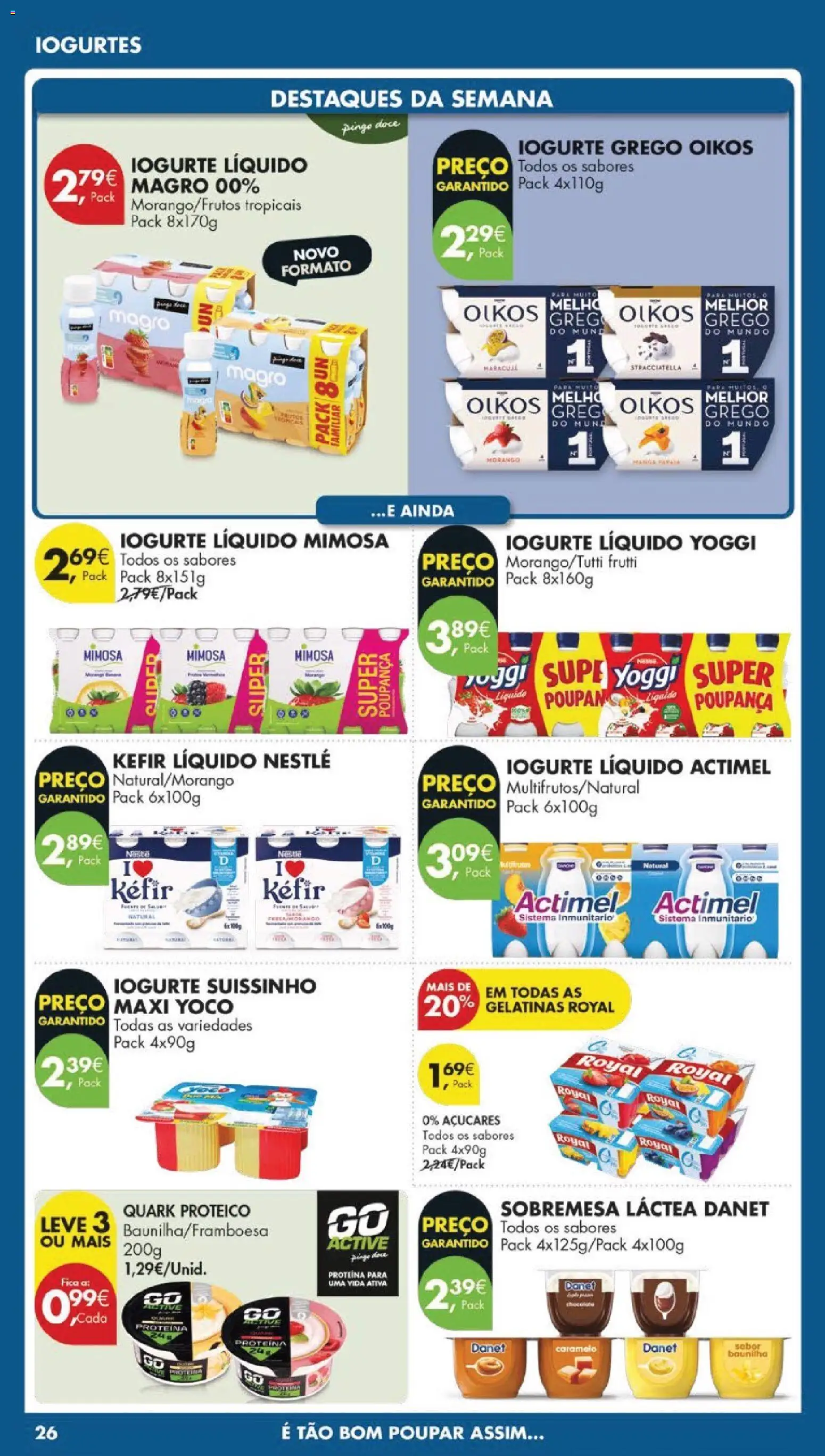 Pingo Doce folheto │ válido de 21.04.2026 | Página: 28 | Produtos: Iogurtes, Iogurte, Iogurte liquido, Proteina