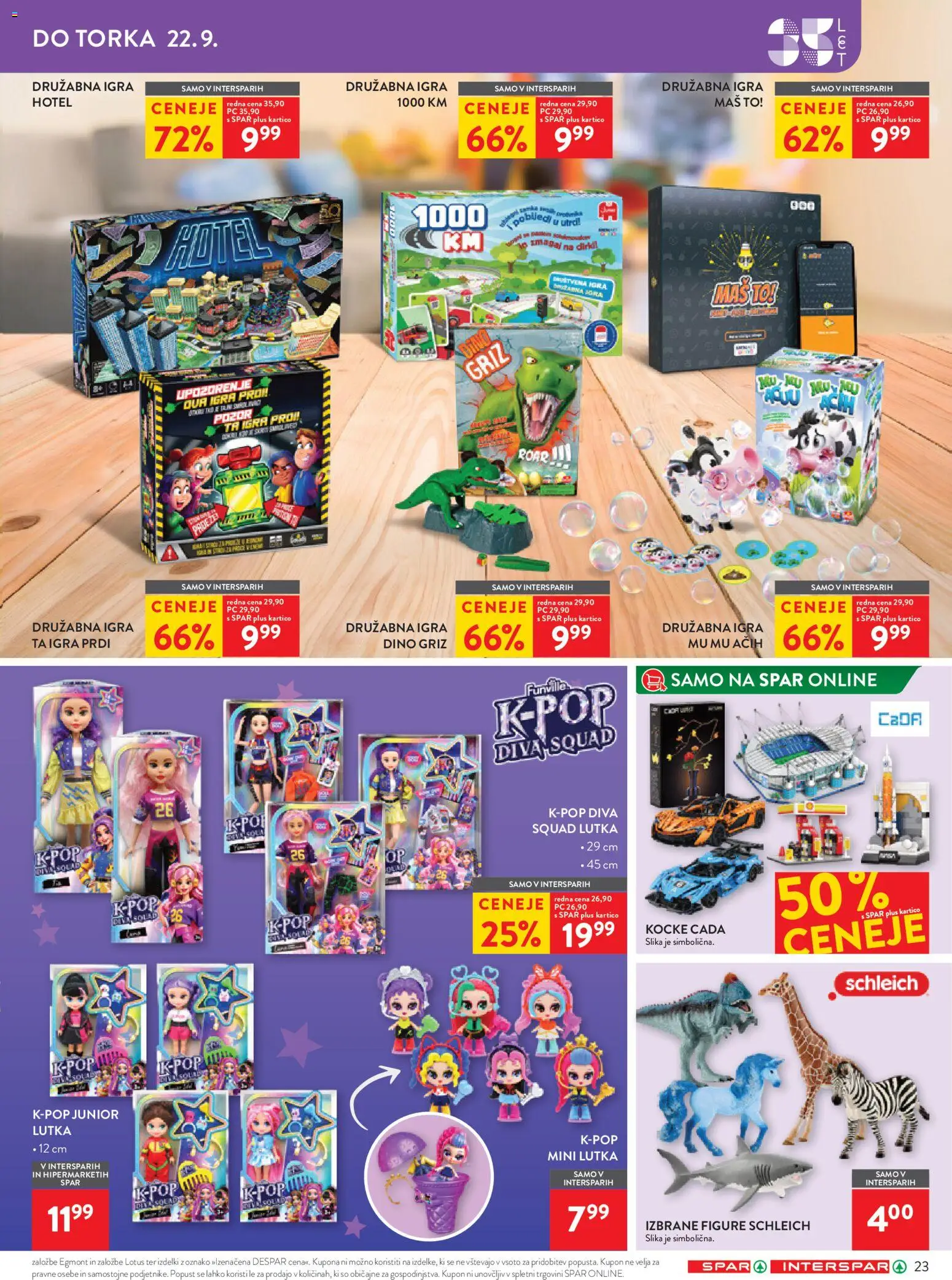Novi Spar katalog ponudbe – veljaven od 16.09.2026 | Stran: 35 | Izdelki: Igra, Lotus, Sol