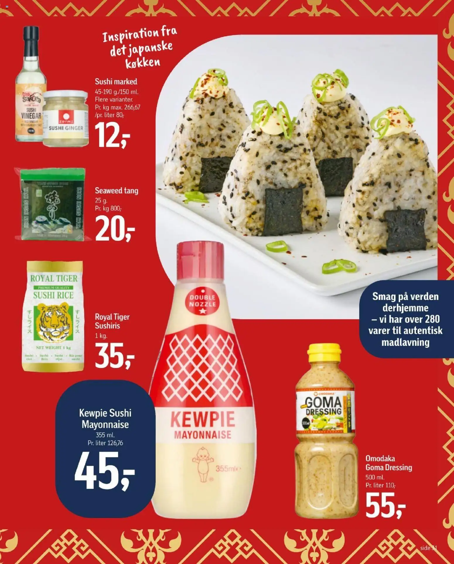 Føtex tilbudsavis – gyldig fra 31/07/2026 | Side: 45 | Produkter: Dressing, Sushi