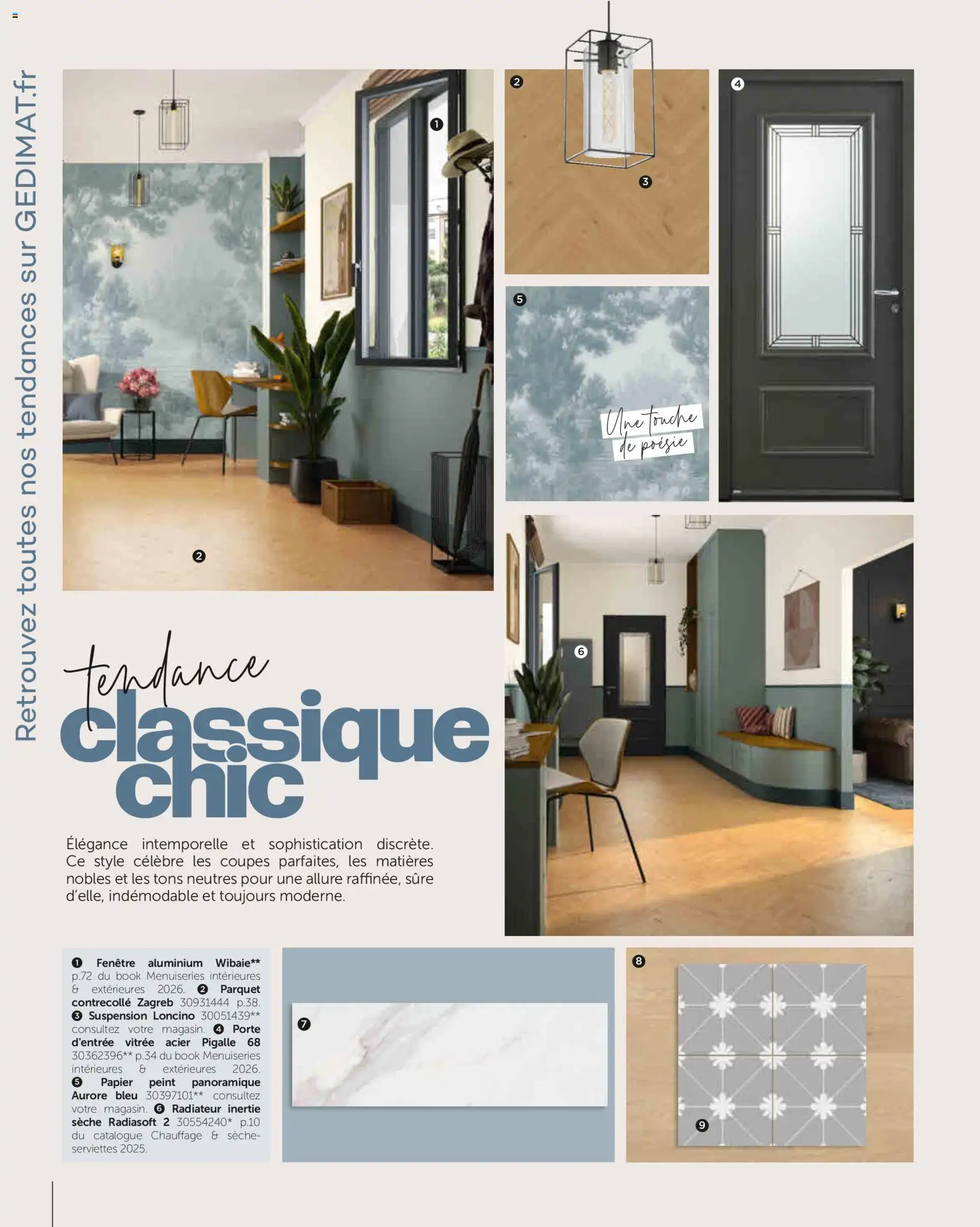 {H1} | Page: 11 | Produits: Parquet, Seche serviettes, Radiateur, Papier peint