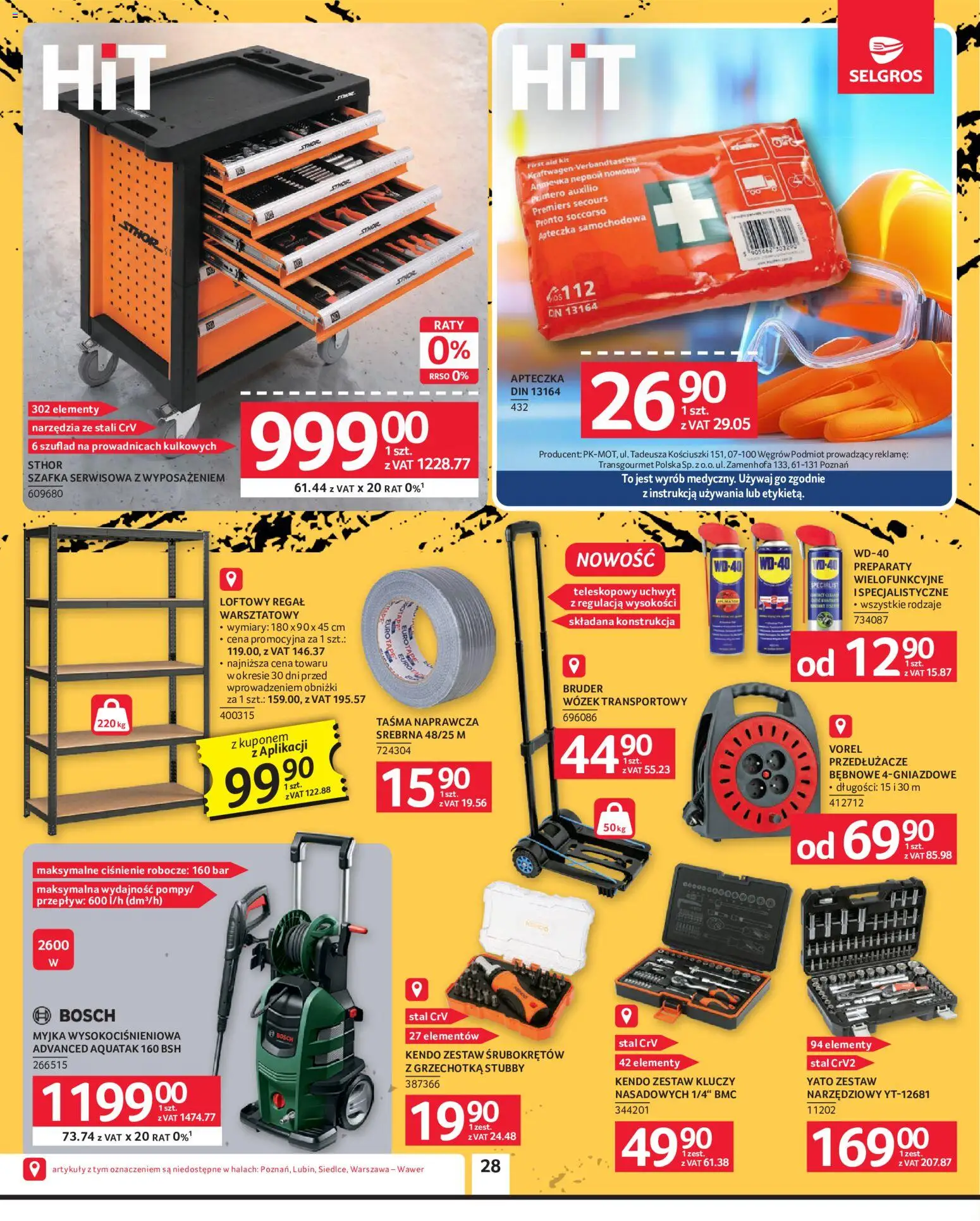 Selgros cash&carry gazetka - Oferta przemysłowa od 27.08.2026 | Strona: 30 | Produkty: Narzędzia, Zestaw kluczy, Zestaw śrubokrętów, Regał