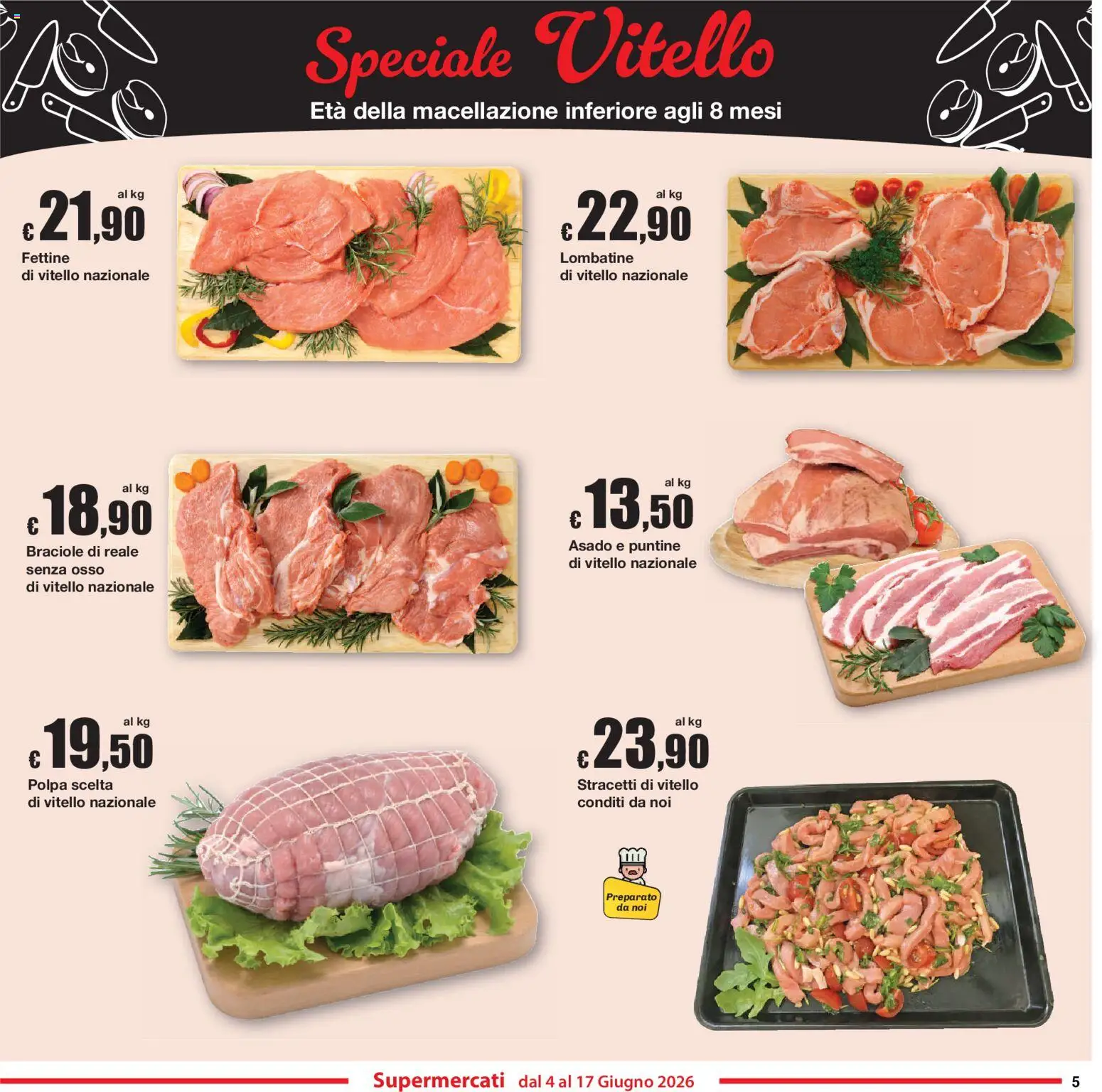 Volantino Sì con Te del 04.06.2026 | Pagina: 5 | Prodotti: Vitello