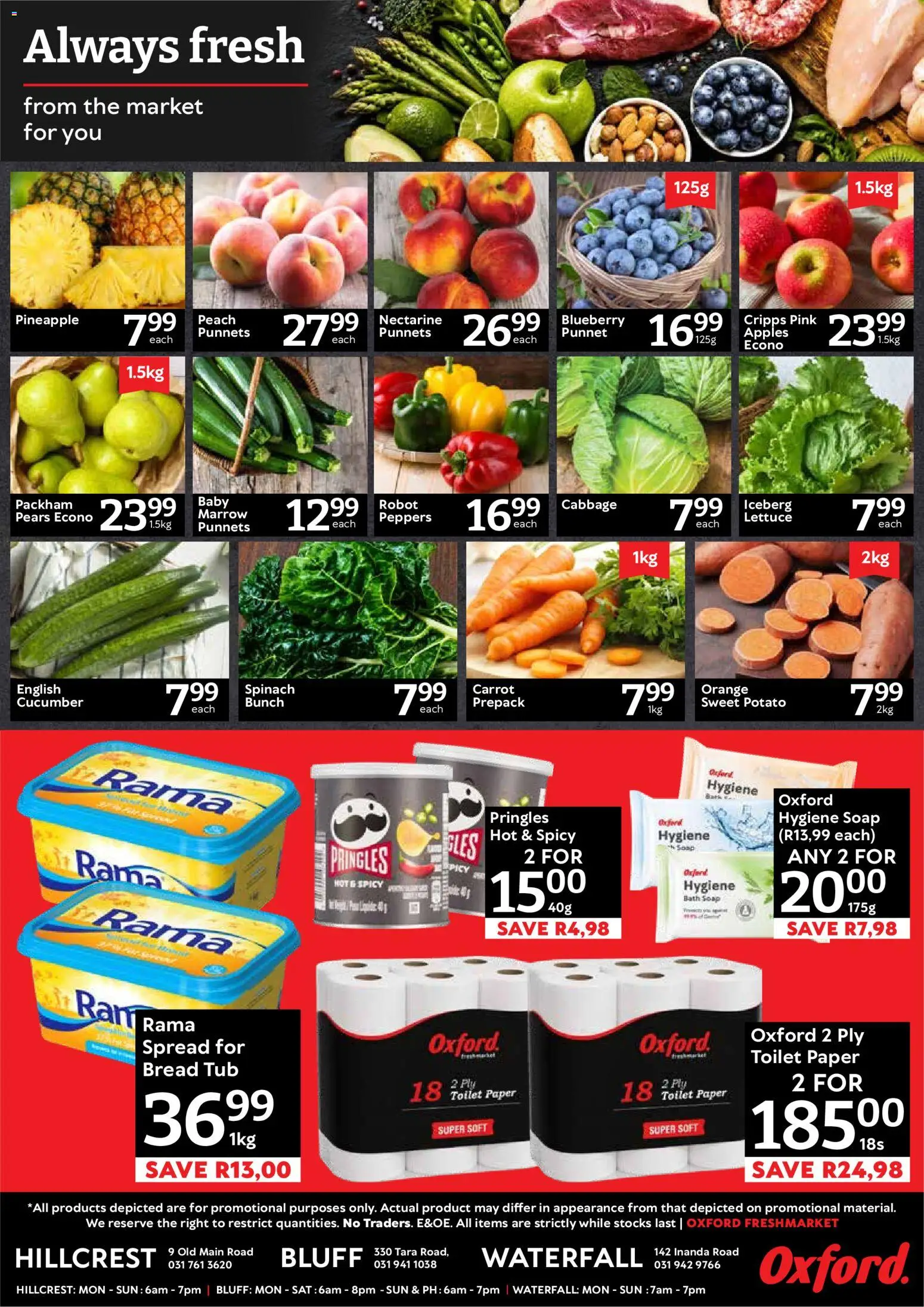 New Oxford Freshmarket catalogue – valid from 10/10/2026 | Page: 2 | Products: Spread, Bread, Soap, Paper
