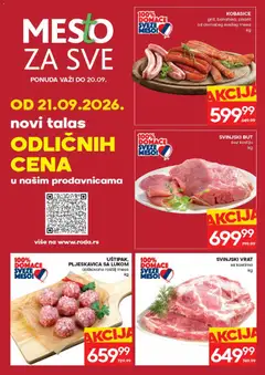 Roda katalog - pregled Roda kataloga - važi od 14.09.2026 | Strana: 6 | Proizvode: Svinjski vrat, Vrat, Svinjski but, Roštilj