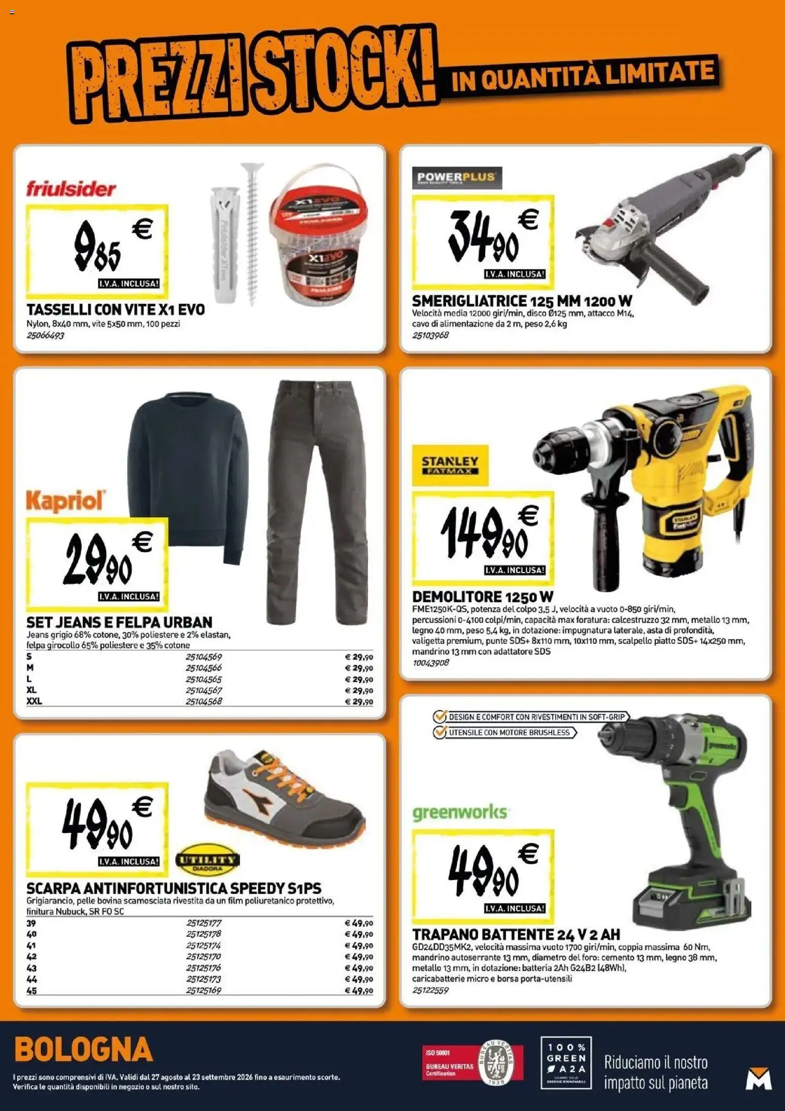 Nuovo TECNOMAT catalogo Bologna dal 27/08/2026 > offerte anteprima 🛍️ | Pagina: 19 | Prodotti: Adattatore, Piatto, Valigetta, Batteria