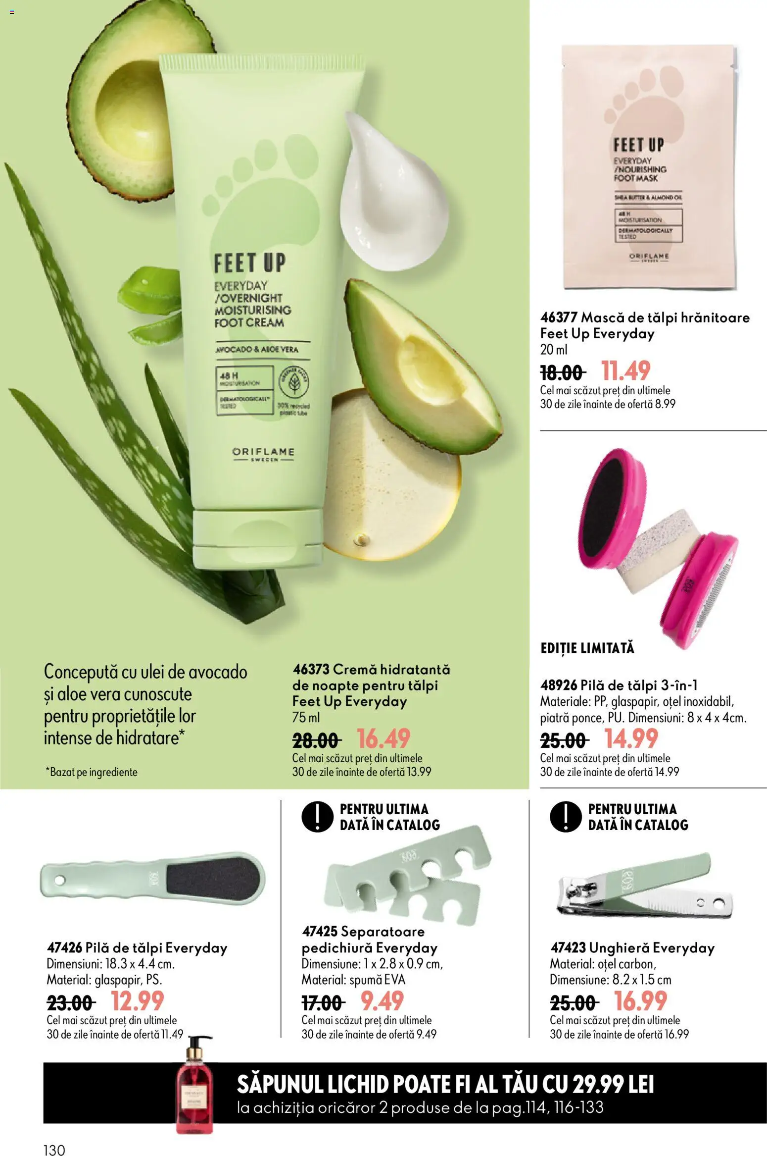Noul catalog Oriflame – valabil de la 29.07.2026 | Pagină: 130 | Produse: Arapsaçı, Cremă, Ulei, Avocado