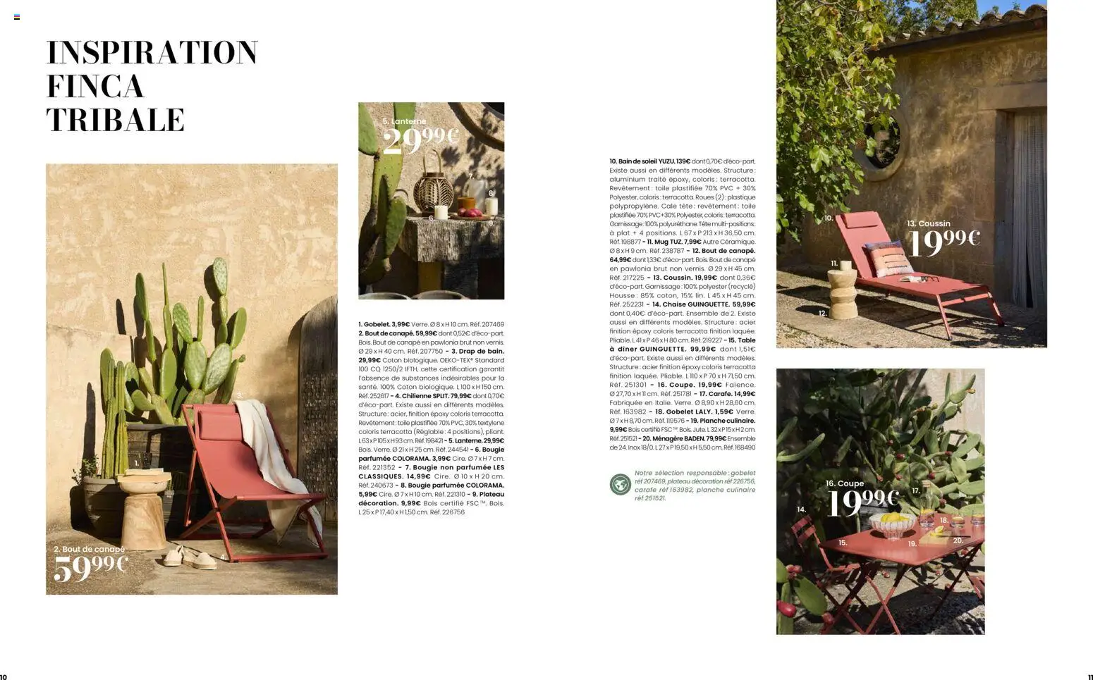 {H1} | Page: 6 | Produits: Carafe, Coton, Bougie parfumee, Table