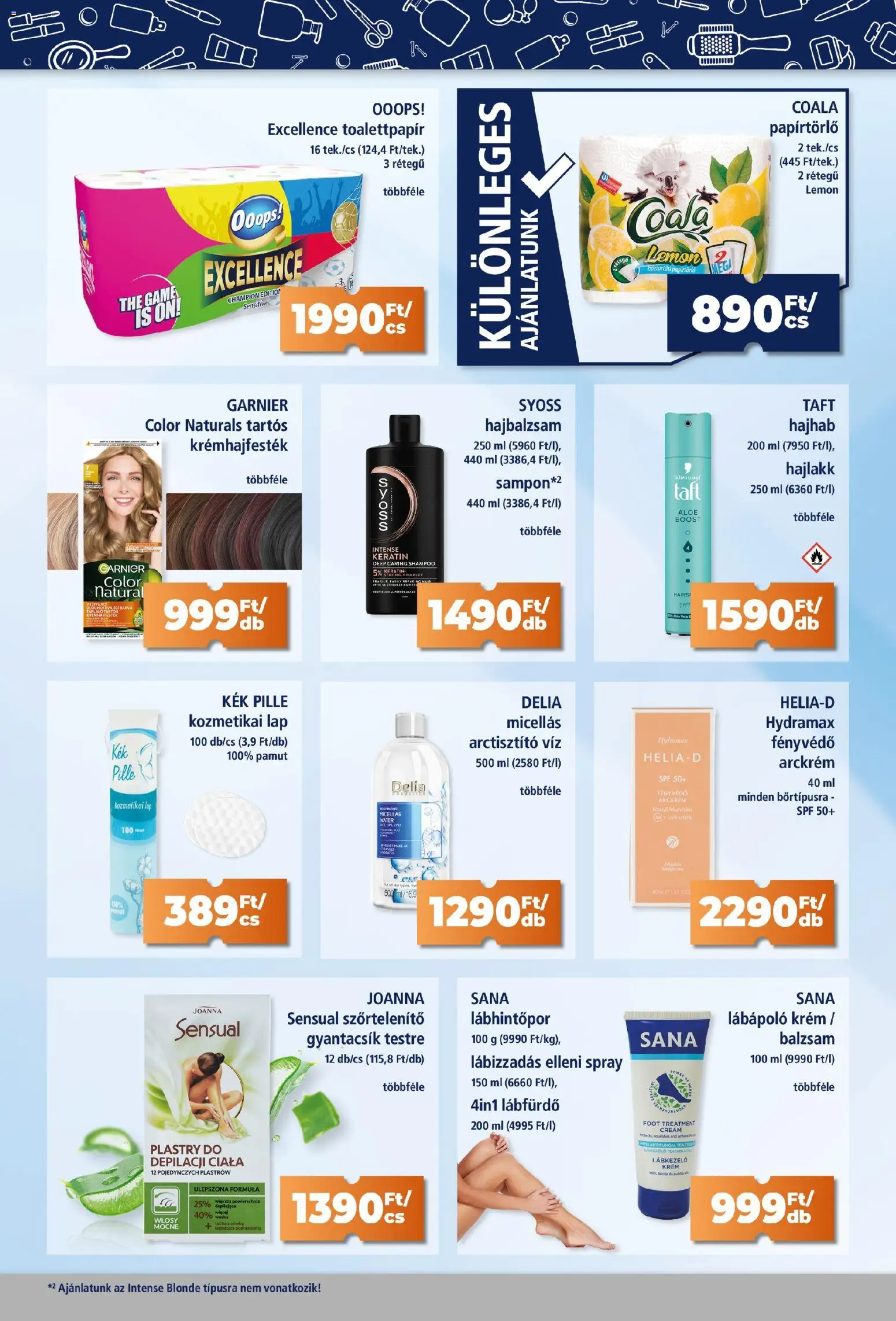 Goods Market akciós ujság - amely érvényes a következő dátumtól: 04.06.2026 | Oldal: 3 | Termékek: Papírtörlő, Arckrém, Hajhab, Hajlakk