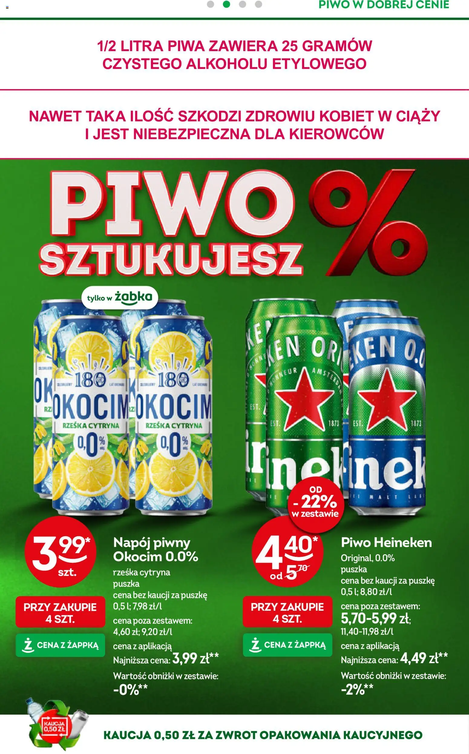 Żabka gazetka od 29.07.2026 | Strona: 44 | Produkty: Cytryna, Piwo Heineken, Piwo, Heineken