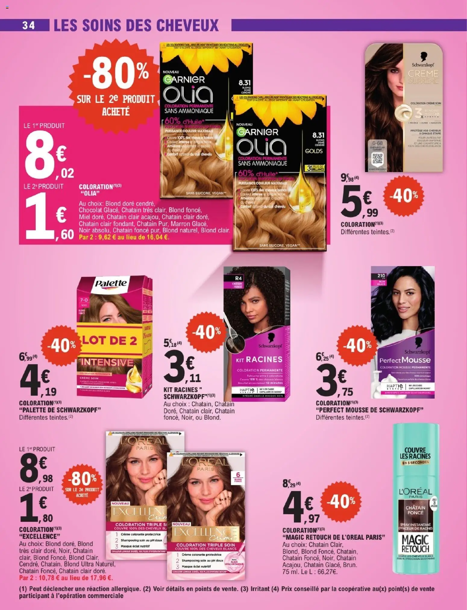 {H1} | Page: 34 | Produits: Mousse, Shampooing, Miel, Chocolat