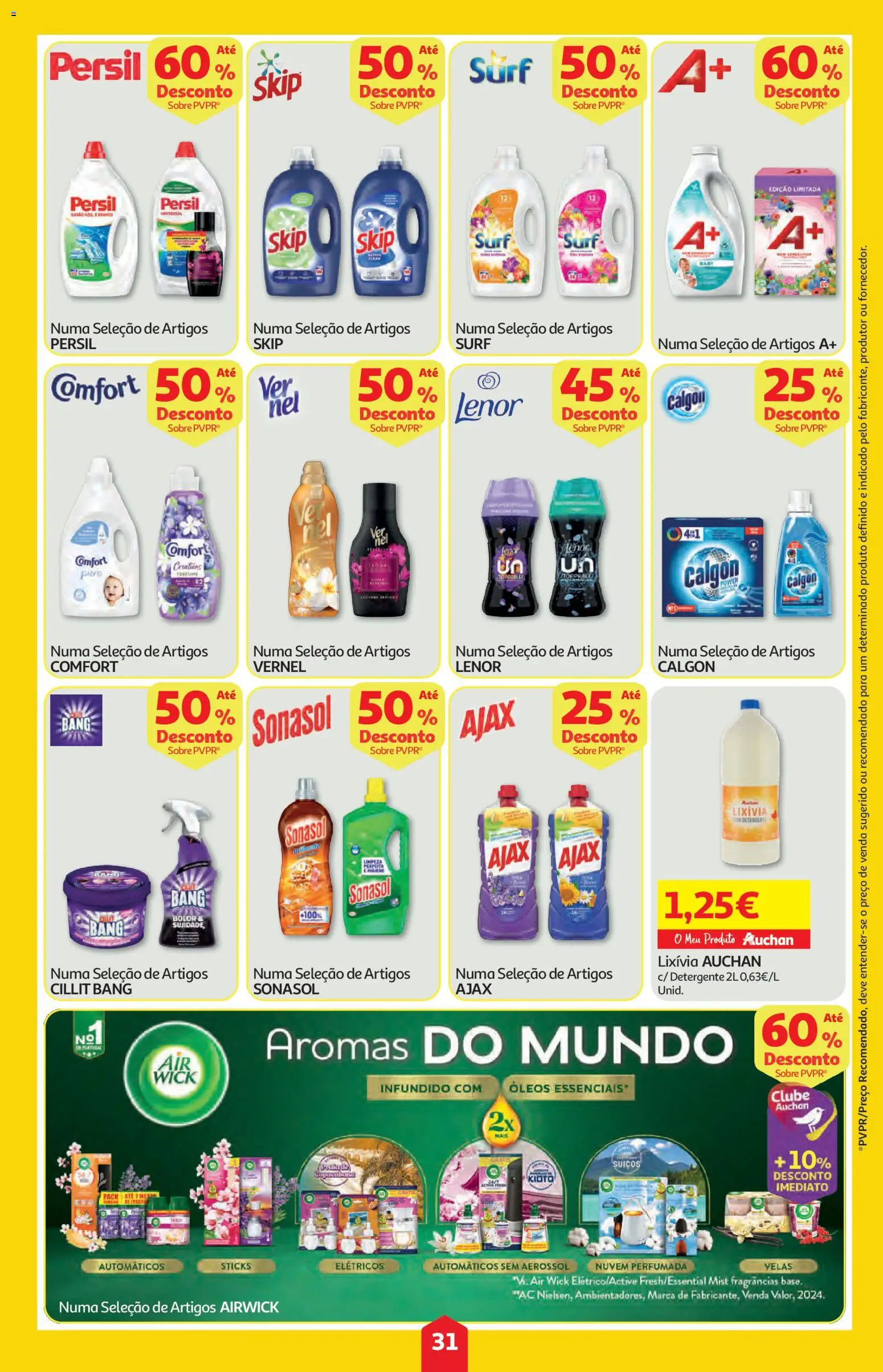Auchan folheto │ válido de 16/07/2026 | Página: 31 | Produtos: Detergente, Persil, Velas