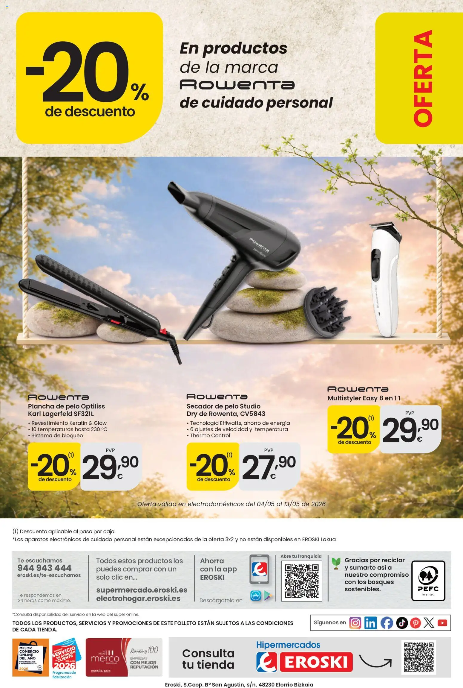 Eroski 3x2 En toda la perfumería y la parafarmacia │ válido desde el 30.04.2026 | Página: 12
