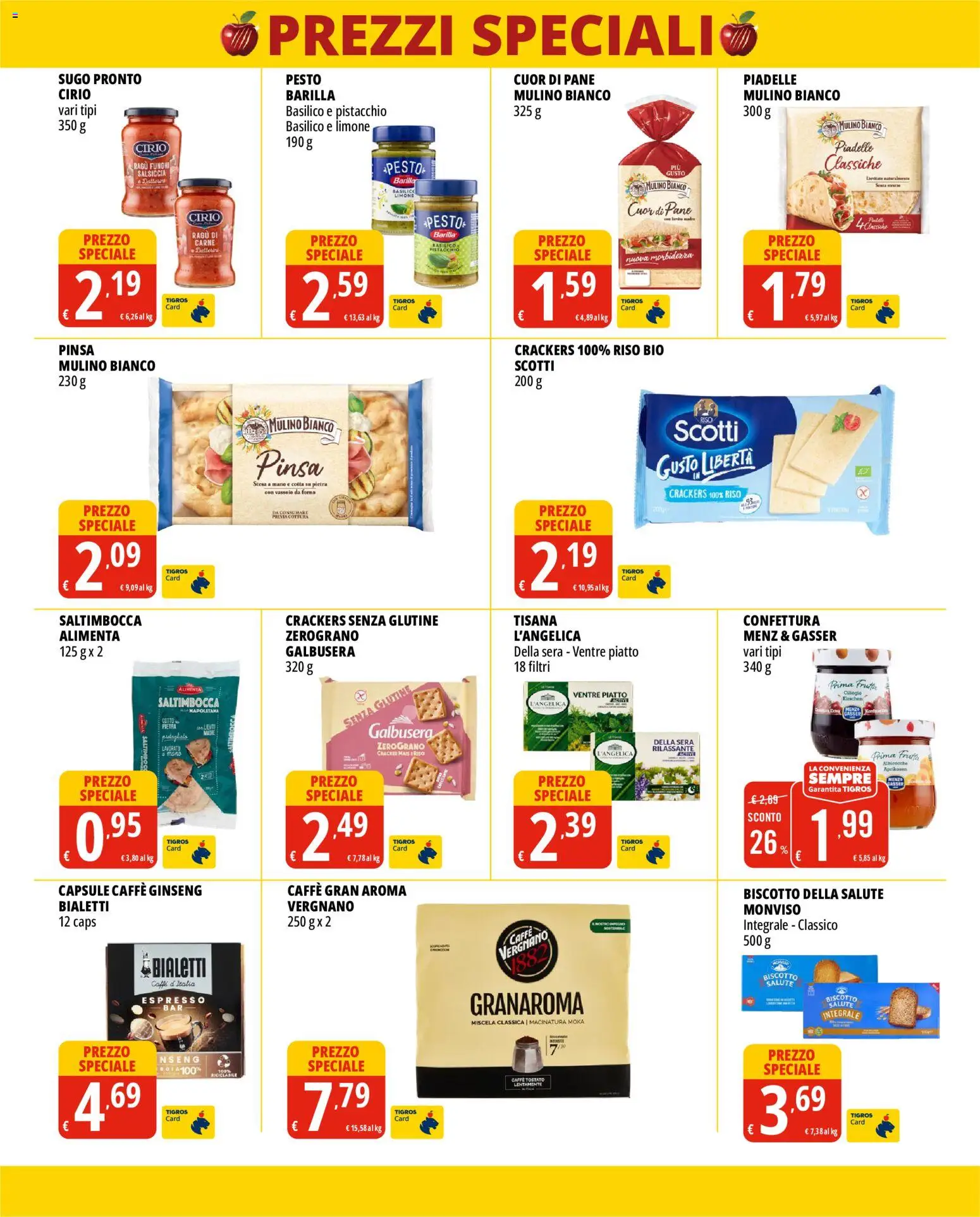 Volantino Tigros del 30/06/2026 | Pagina: 4 | Prodotti: Pesto, Mais, Forno, Vassoio