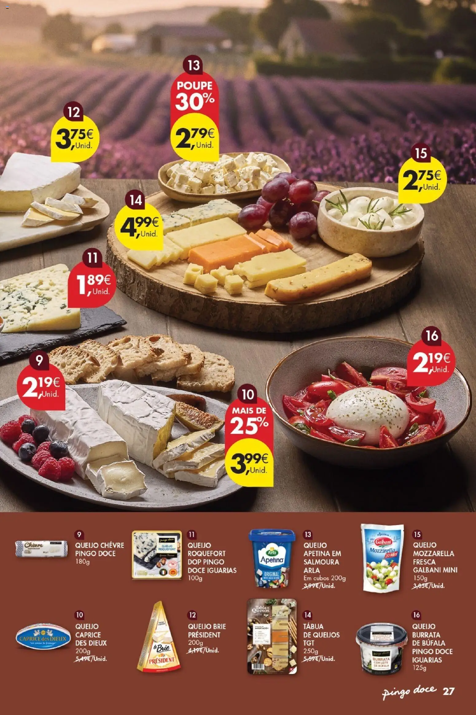 Pingo Doce Vinhos Frescos │ válido de 30/06/2026 | Página: 28 | Produtos: Tábua, Leite, Queijo