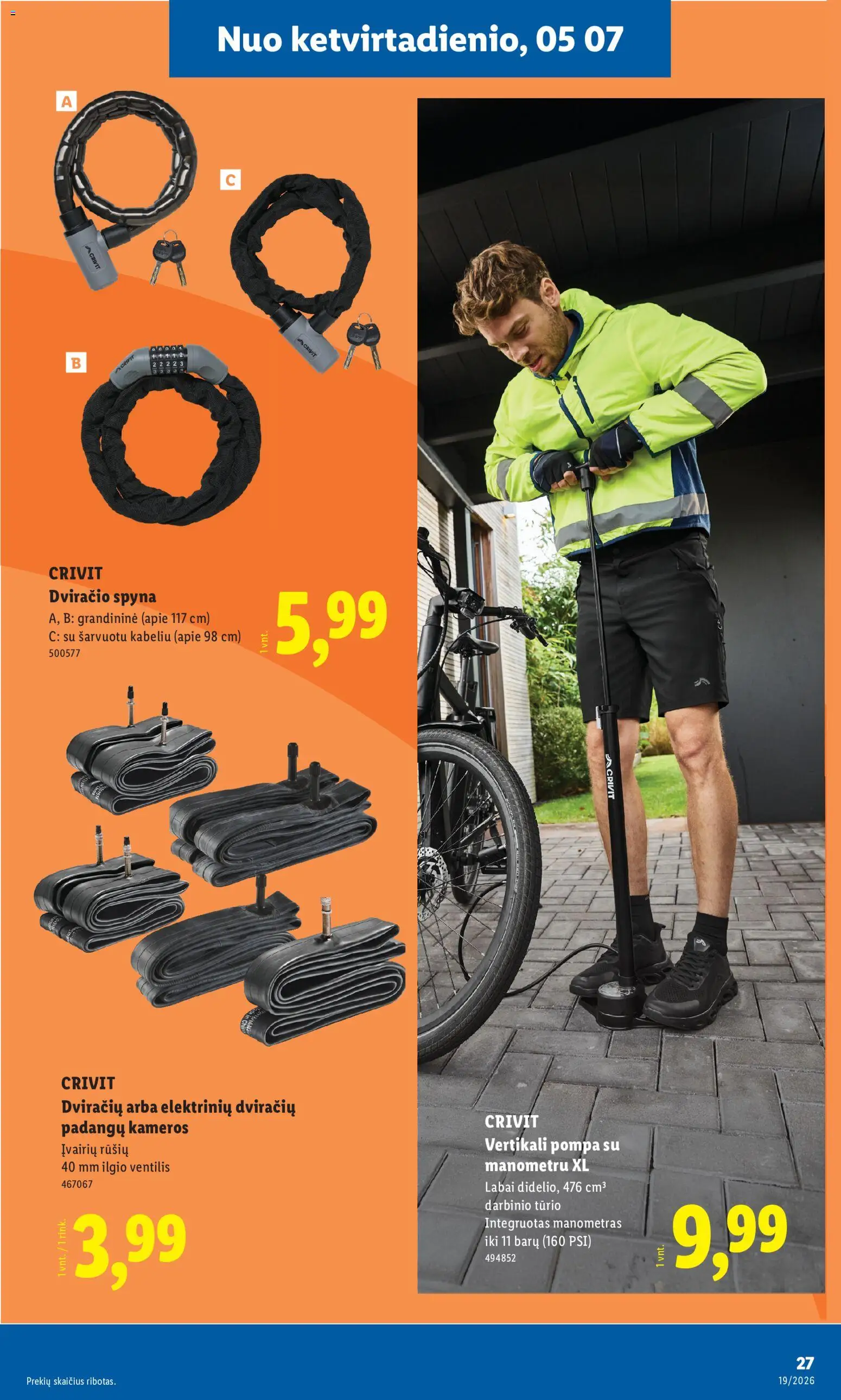 LIDL akcijos nuo 04.05.2026 | Puslapis: 27 | Prekių: Spyna