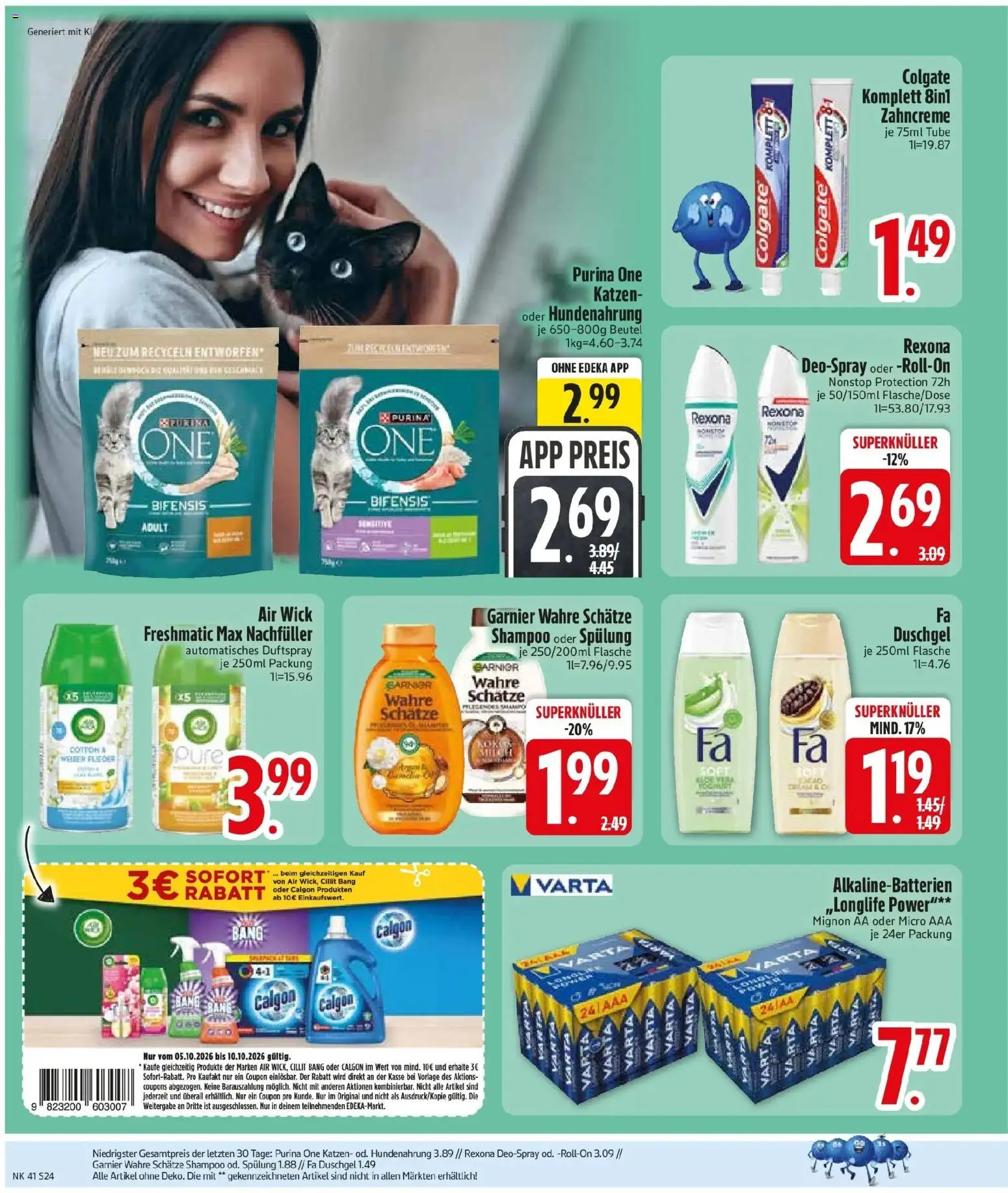 Edeka Prospekt Monheim (ab 05.10.2026) » Angebote Online | Seite: 26 | Produkte: Fa duschgel, Shampoo, Duschgel, Deospray