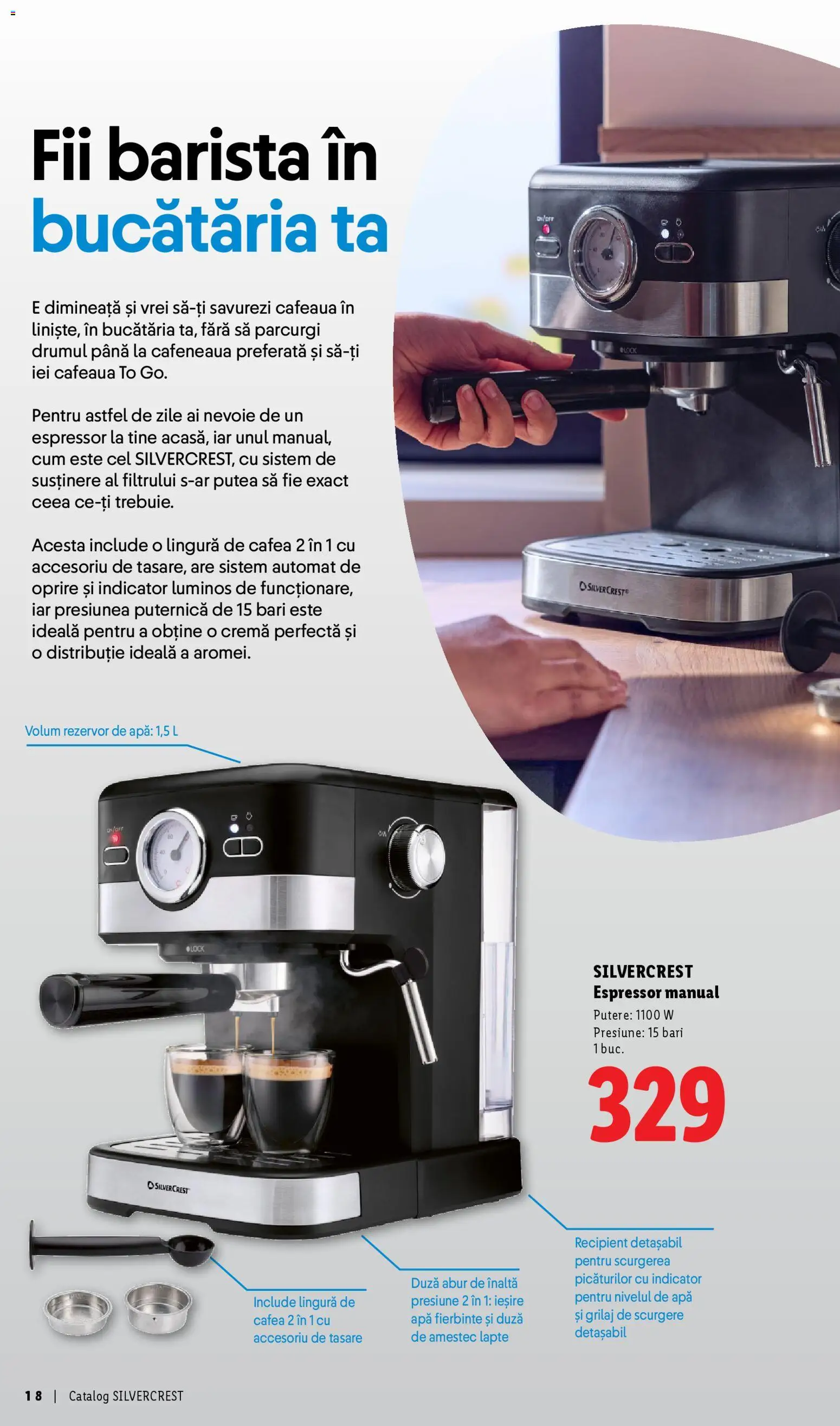 Noul catalog Lidl – valabil de la 30.03.2026 | Pagină: 18 | Produse: Lapte, Cremă, Cafea, Apă