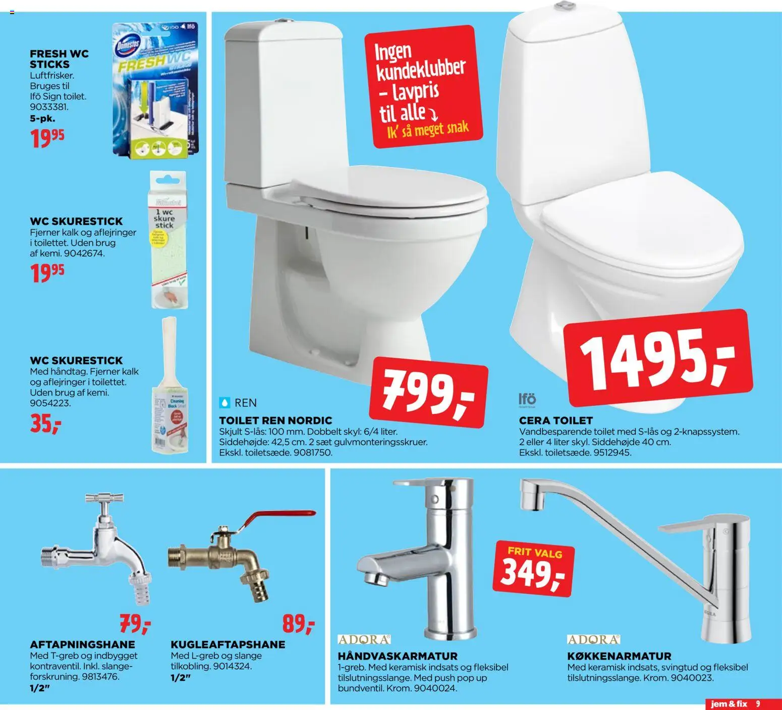 Jem & fix tilbudsavis – gyldig fra 05/07/2026 | Side: 9 | Produkter: Toilet