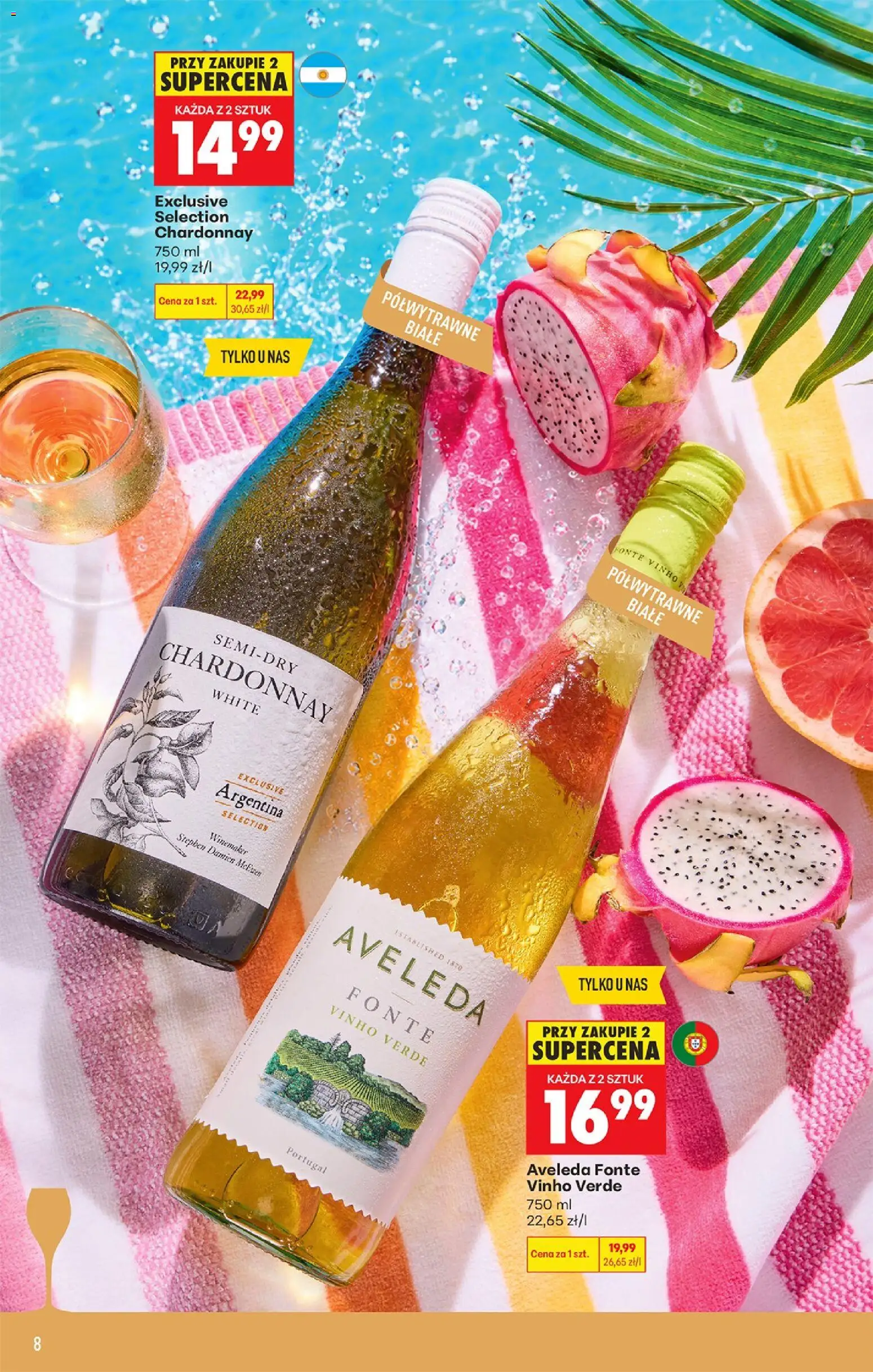 Biedronka gazetka - Czas na toast od 13.07.2026 | Strona: 8 | Produkty: Chardonnay