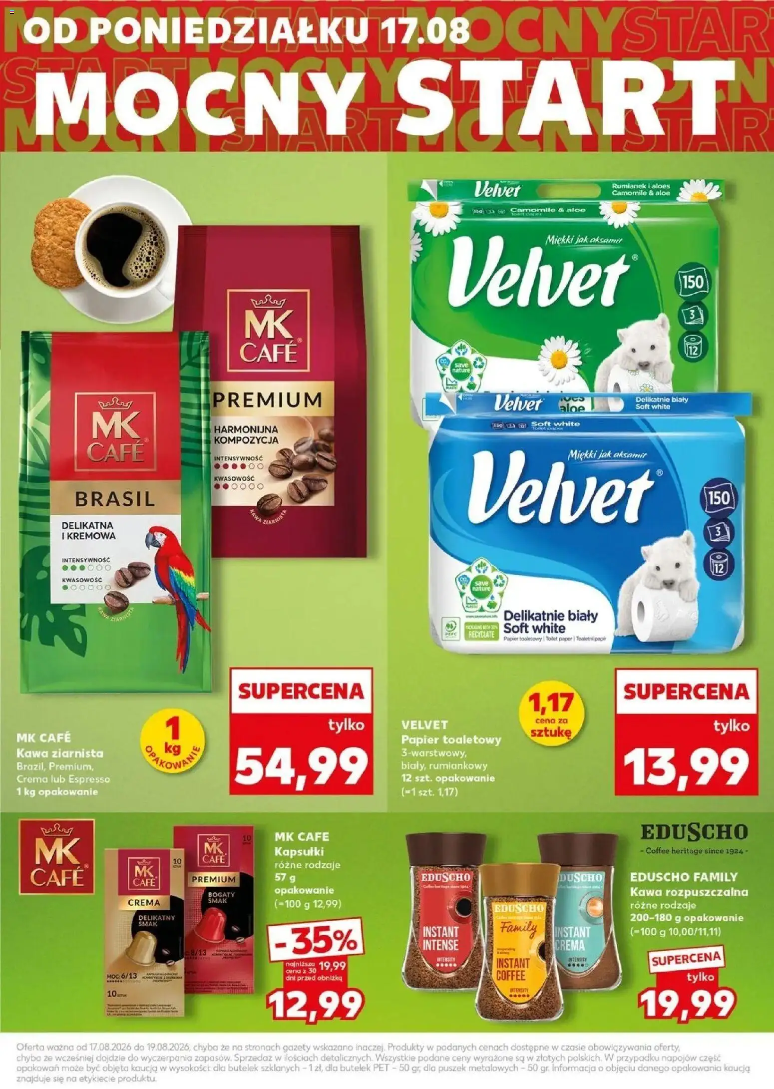 Kaufland gazetka - Mocny start od 17.08.2026 - od jutra PDF | Strona: 7 | Produkty: Kapsułki, Papier toaletowy, Gazety, Aloes