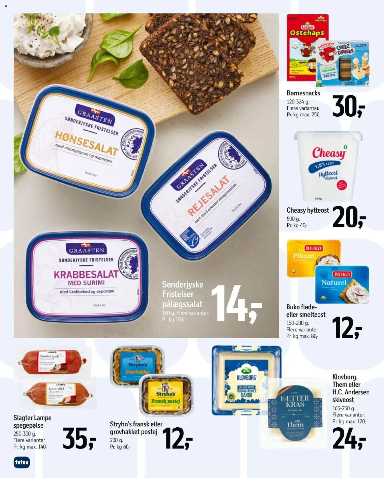 Føtex tilbudsavis – gyldig fra 31/07/2026 | Side: 25 | Produkter: Spegepølse, Lampe, Ostehaps, Asparges