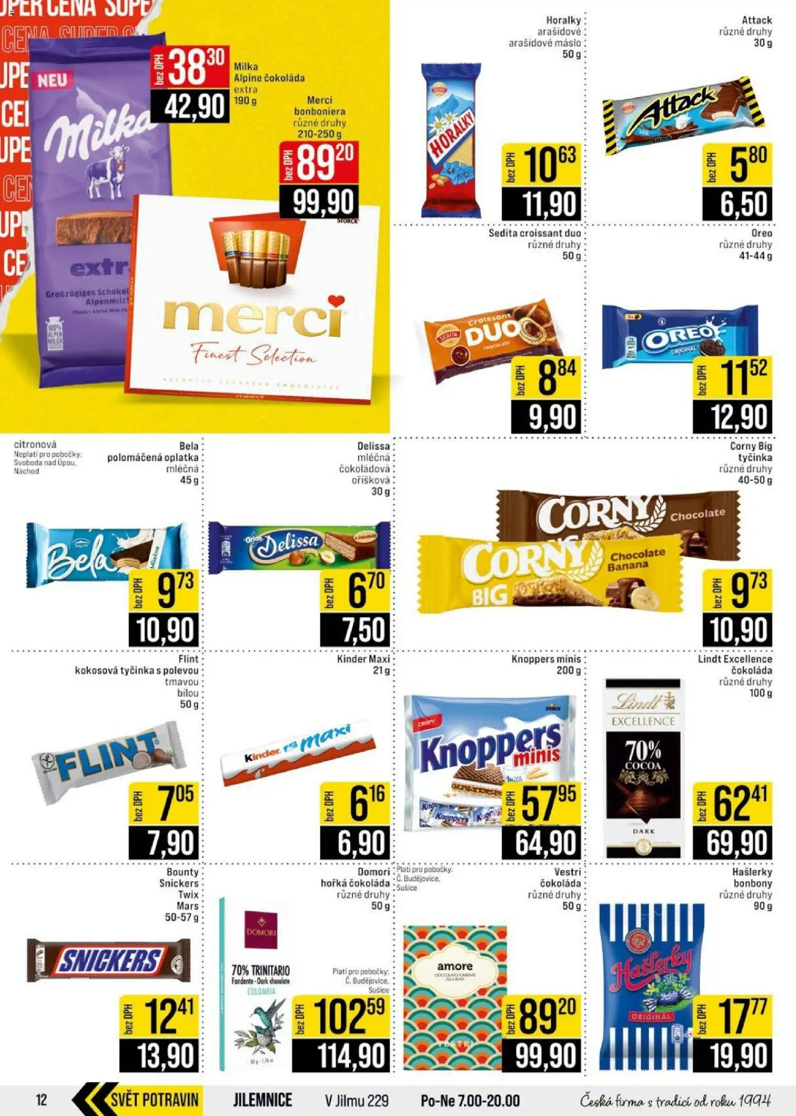 Jip leták - Cash & Carry od 17.06.2026 | Strana: 12 | Produkty: Lindt, Finest, Twix, Croissant