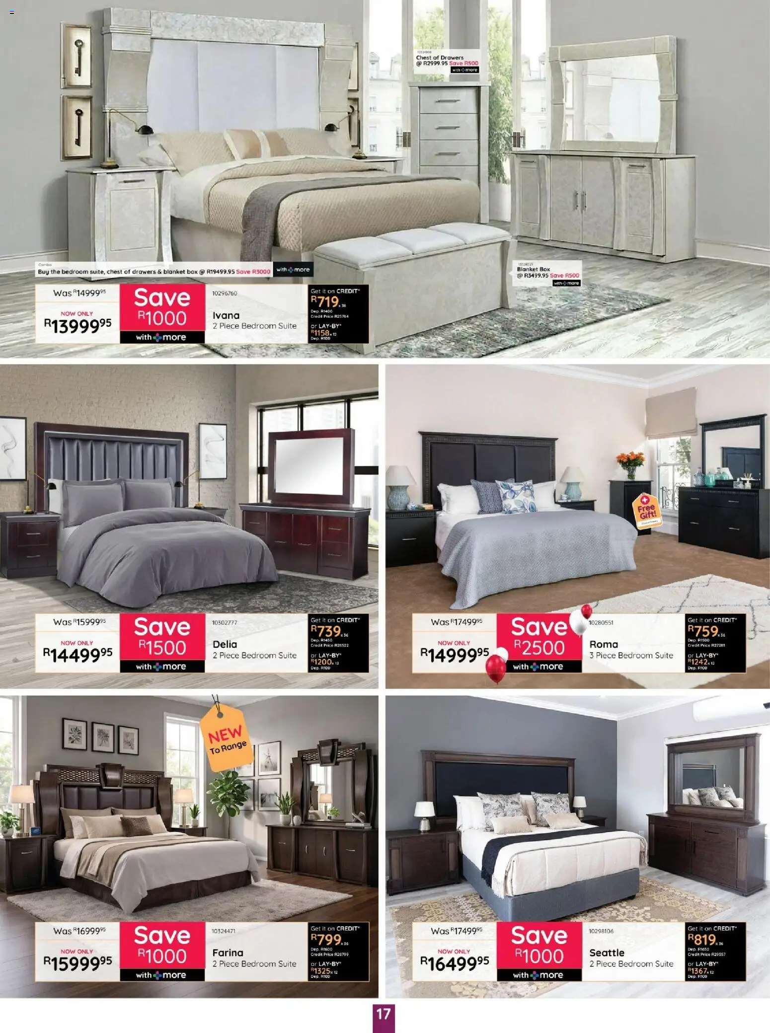 New Bradlows catalogue – valid from 16/07/2026 | Page: 17 | Products: Blanket box, Blanket, Chest of drawers, Box