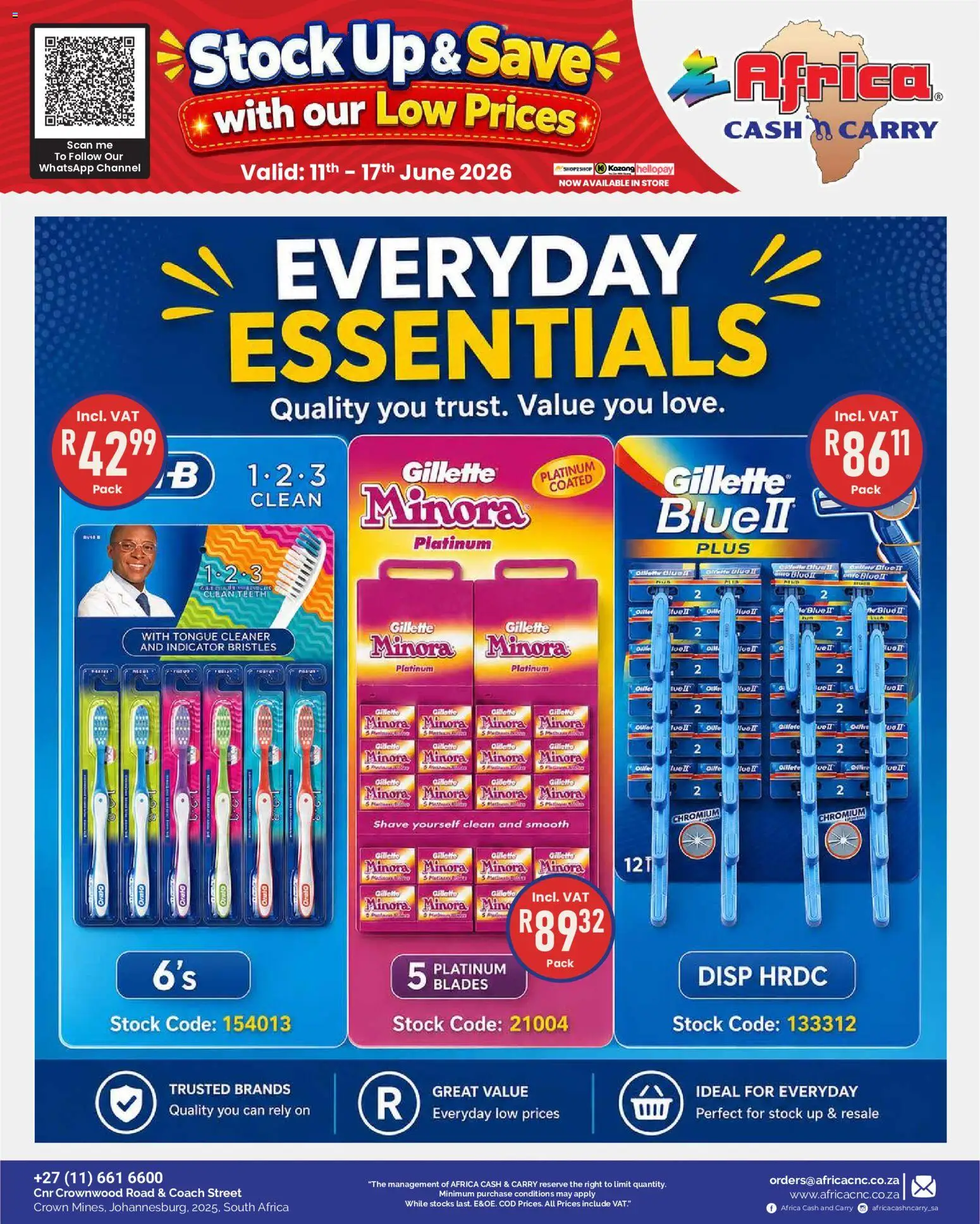 New Africa Cash & Carry catalogue – valid from 11.06.2026 | Page: 64 | Products: Stock