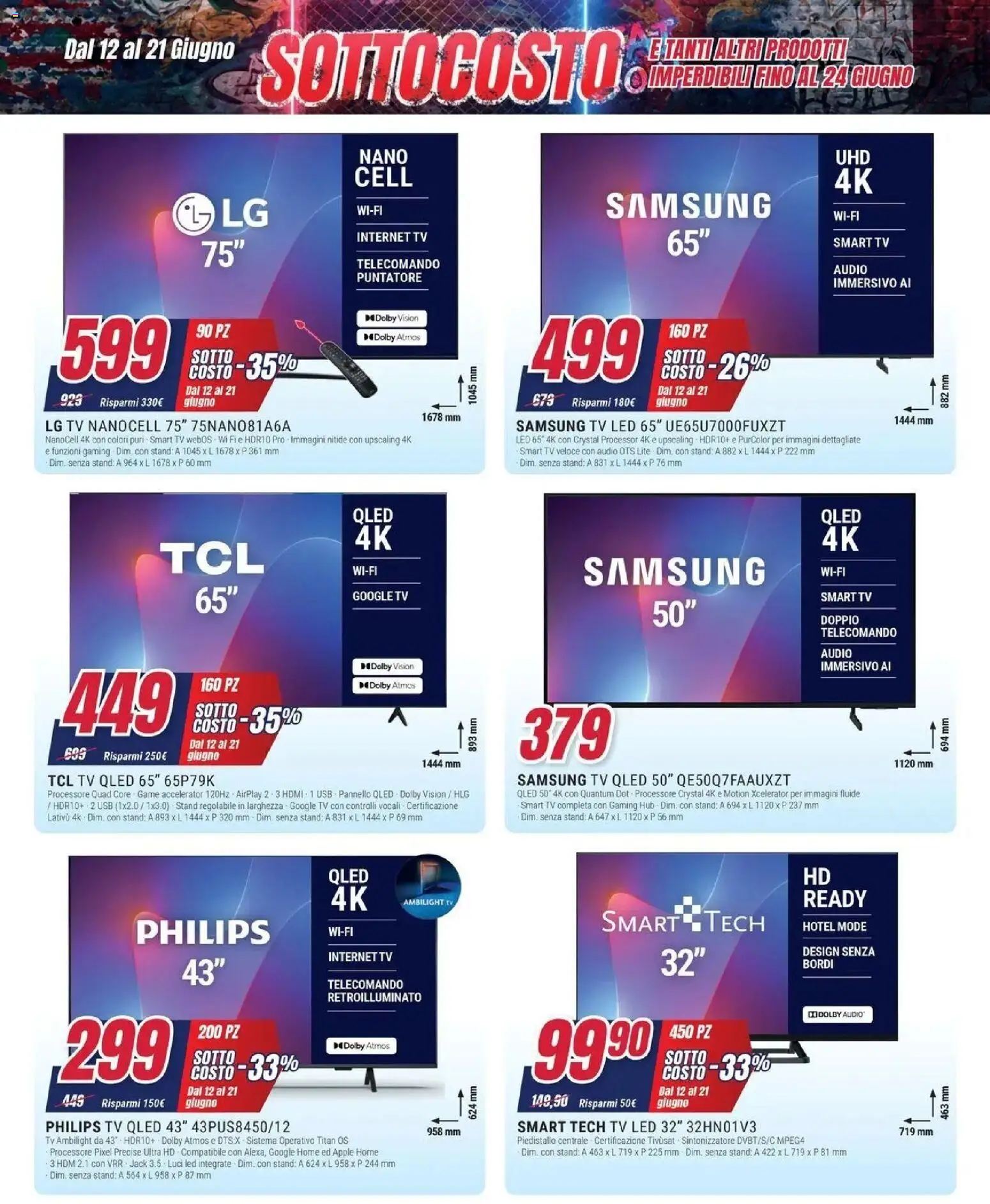 Volantino Trony del 11.06.2026 | Pagina: 9 | Prodotti: Telecomando, TV, Audio, Samsung