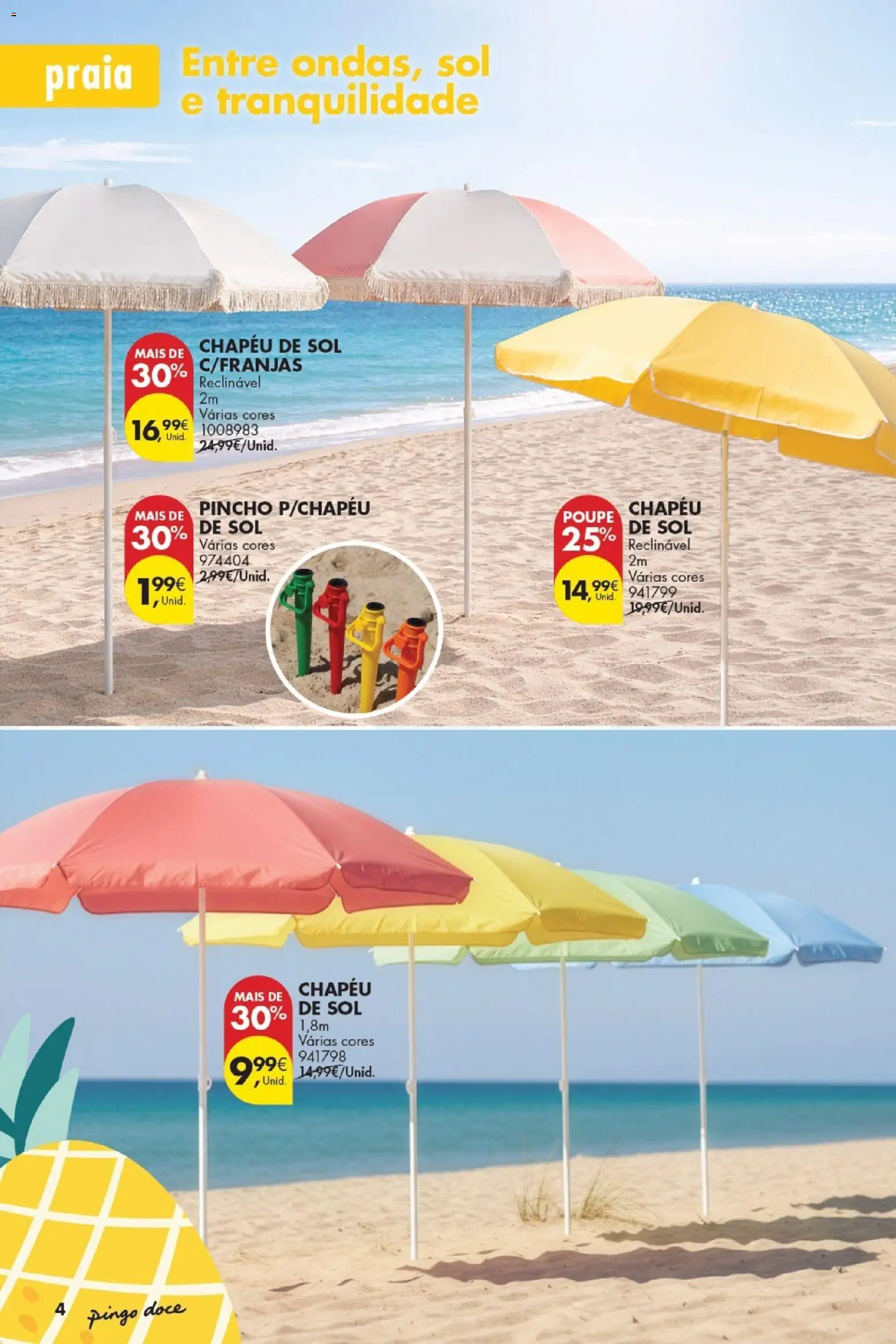 Pingo Doce Bazar Verão 2 │ válido de 30/06/2026 | Página: 4 | Produtos: Chapéu