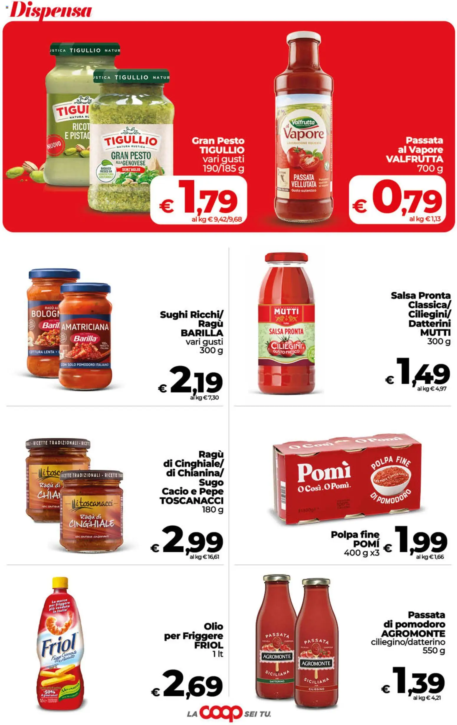 Volantino COOP del 23/10/2026 | Pagina: 20 | Prodotti: Pepe, Olio, Basilico, Mutti