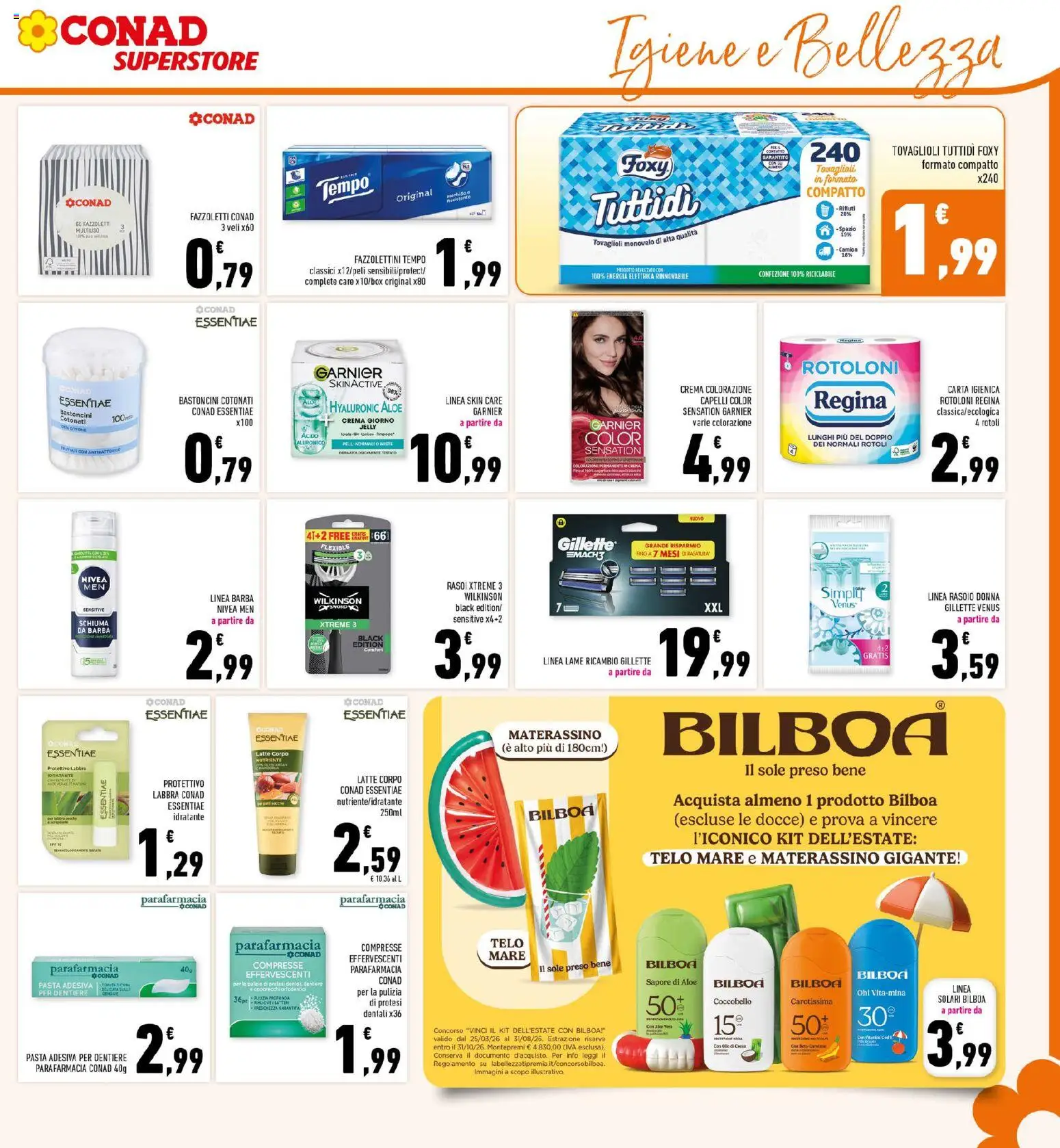 Volantino Conad del 20.05.2026 | Pagina: 25 | Prodotti: Crema, Rasoio, Carta igienica, Latte