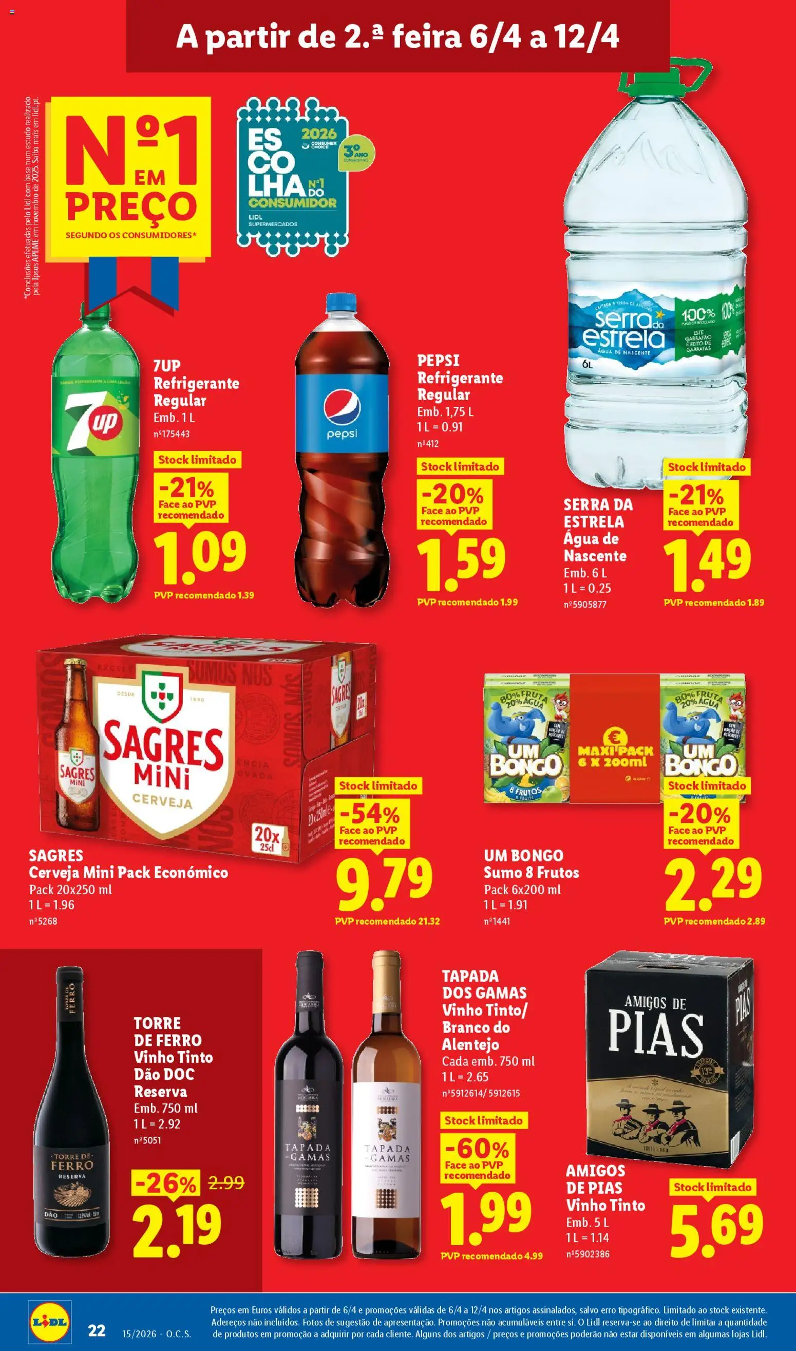 Lidl folheto │ válido de 06.04.2026 | Página: 22 | Produtos: Ferro, Base, Sumo, Soda