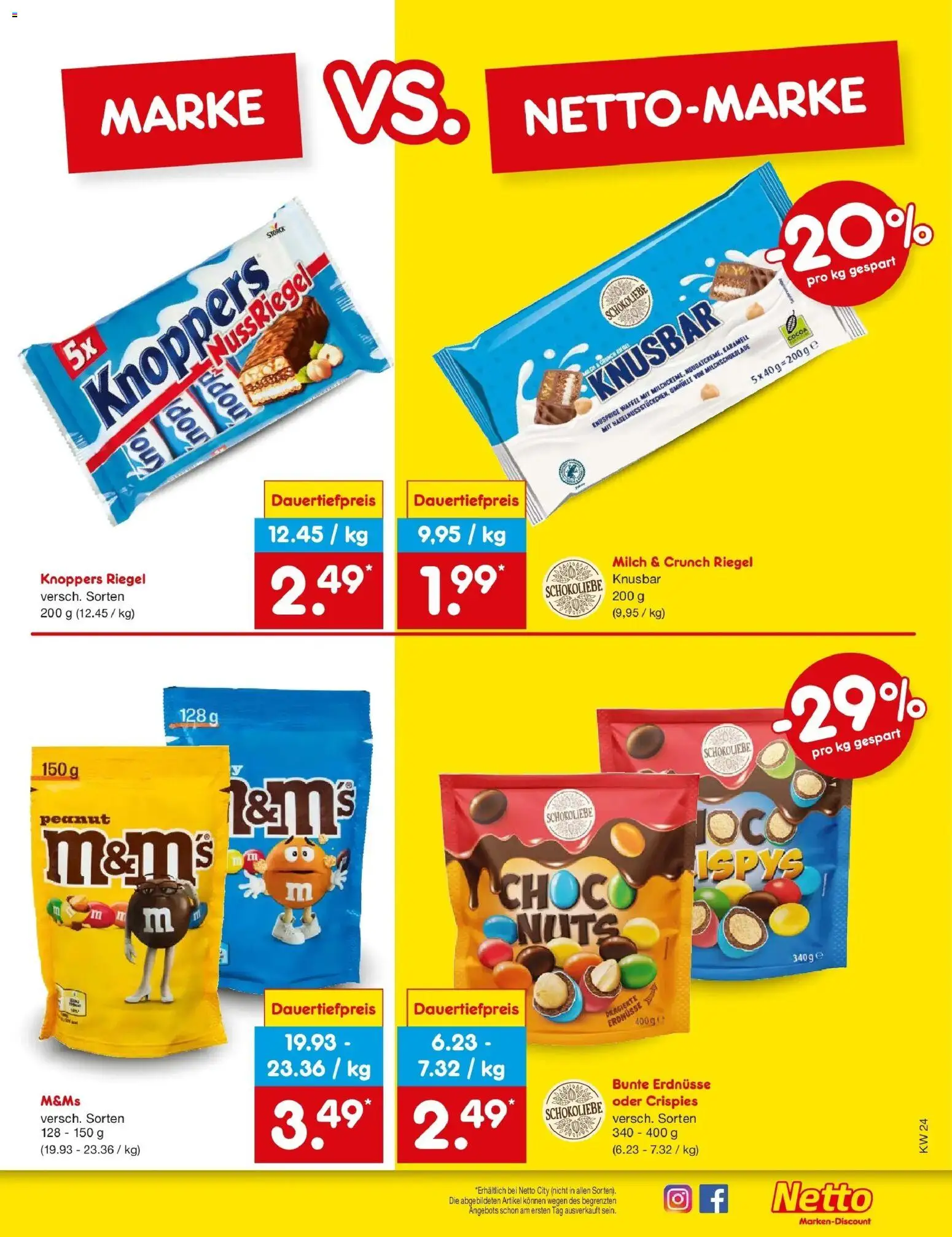 Netto Marken-Discount Prospekt Bitterfeld-Wolfen – gültig ab 08.06.2026 | Seite: 65 | Produkte: Erdnüsse, Milch, M&M's, Knoppers
