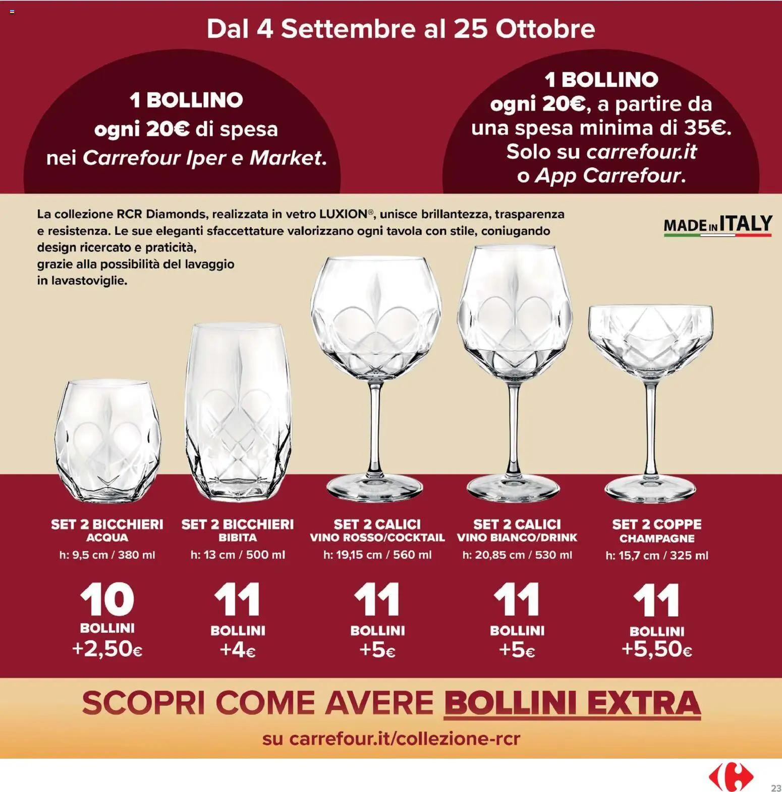 Volantino Carrefour del 04/09/2026 | Pagina: 23 | Prodotti: Acqua, Vino, Champagne, Bibita