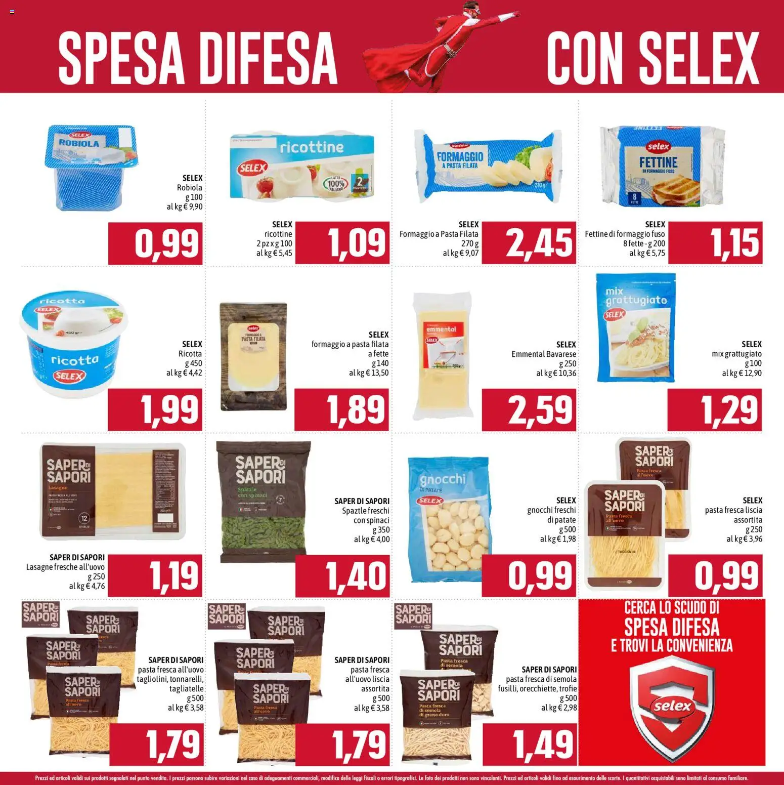 Volantino Emisfero del 01.02.2026 | Pagina: 2 | Prodotti: Spinaci, Ricotta, Robiola, Emmental