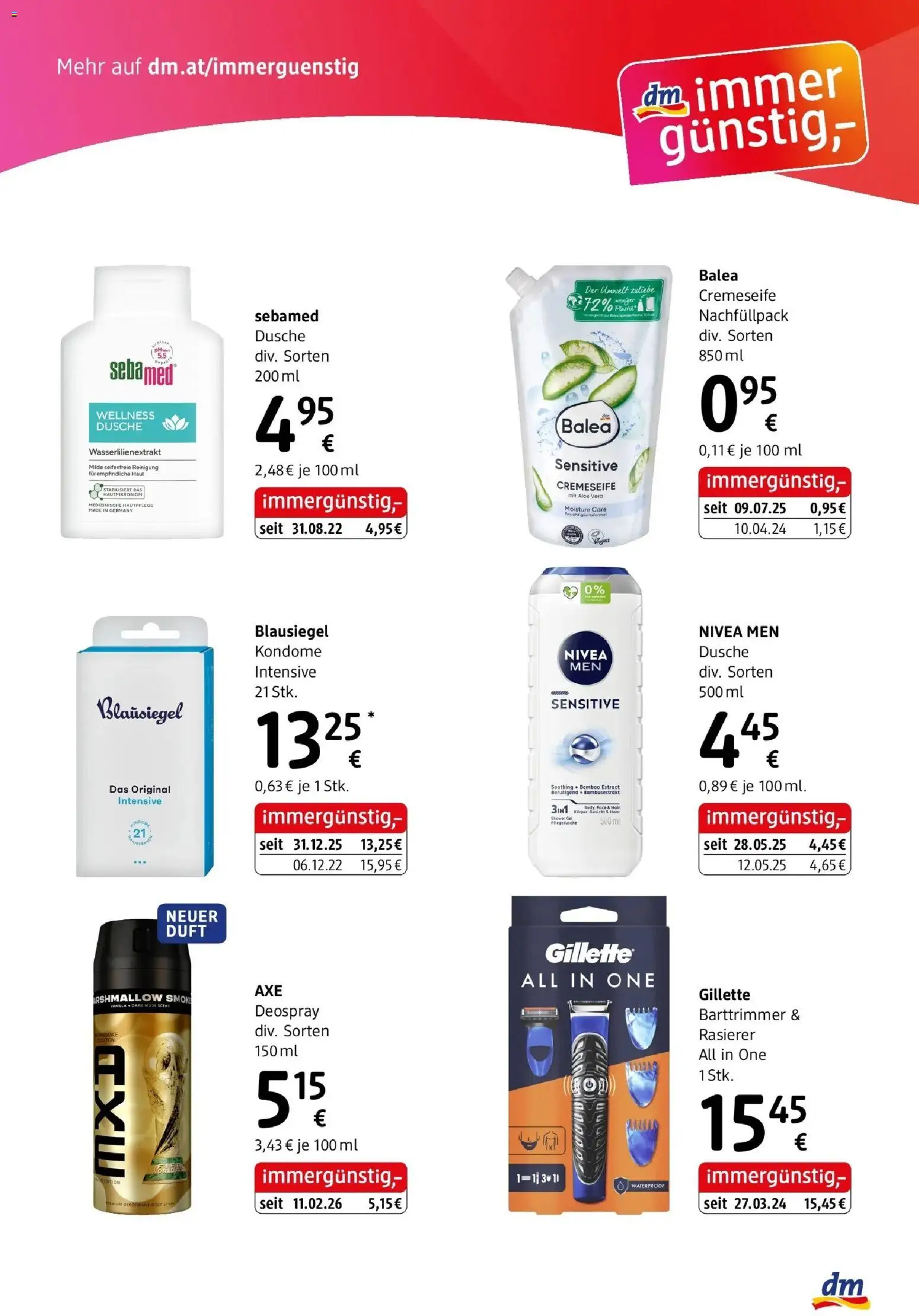 dm drogerie markt Journal Express gültig ab 26.03.2026 | Seite: 5 | Produkte: Rasierer, Dusche, Duft