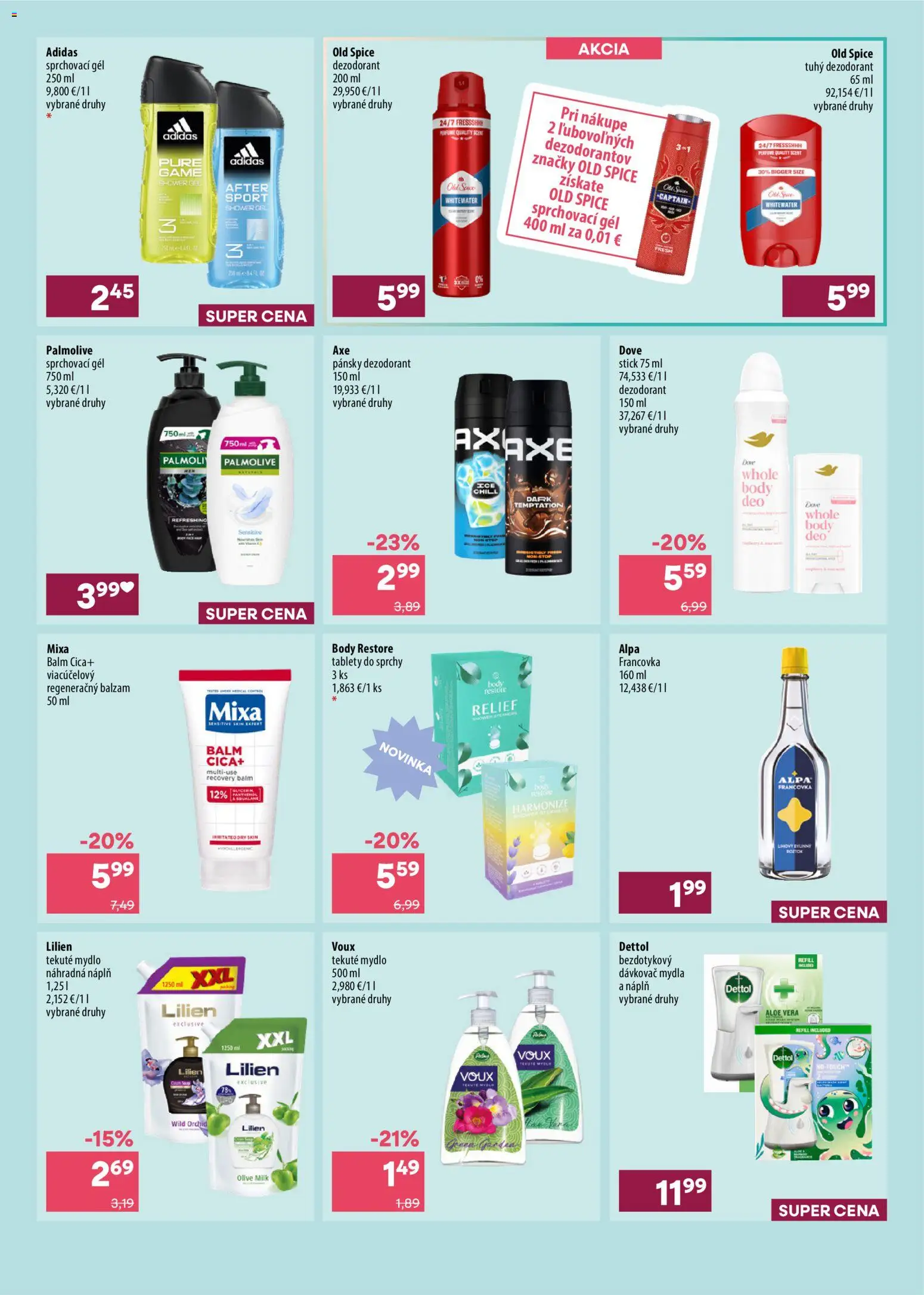 Nové 101 drogerie akcie – leták je platný od 07.10.2026 | Strana: 3 | Produkty: Aloe Vera, Old Spice, Alpa, Adidas