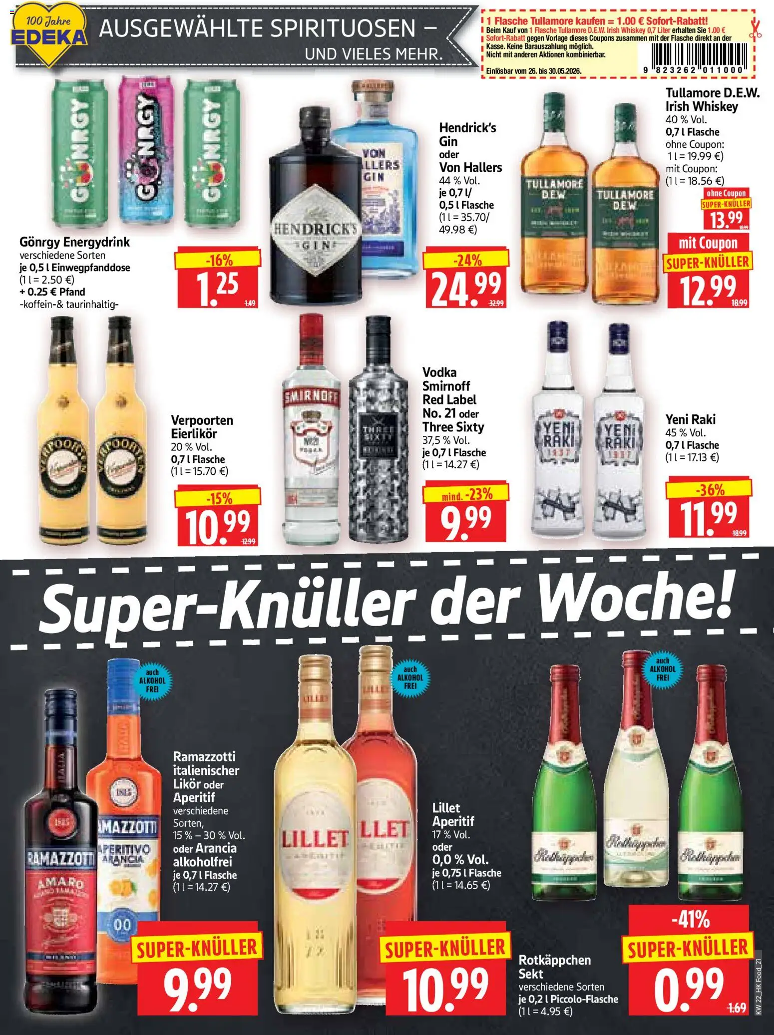 HERKULES Prospekt – gültig ab 26.05.2026 | Seite: 21 | Produkte: Likör, Lillet, Smirnoff, Whiskey