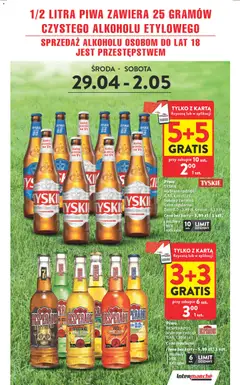 Pogląd oferty "Intermarche gazetka" - ważna od 29.04.2026 | Strona: 3 | Produkty: Karta, Tyskie, Piwo
