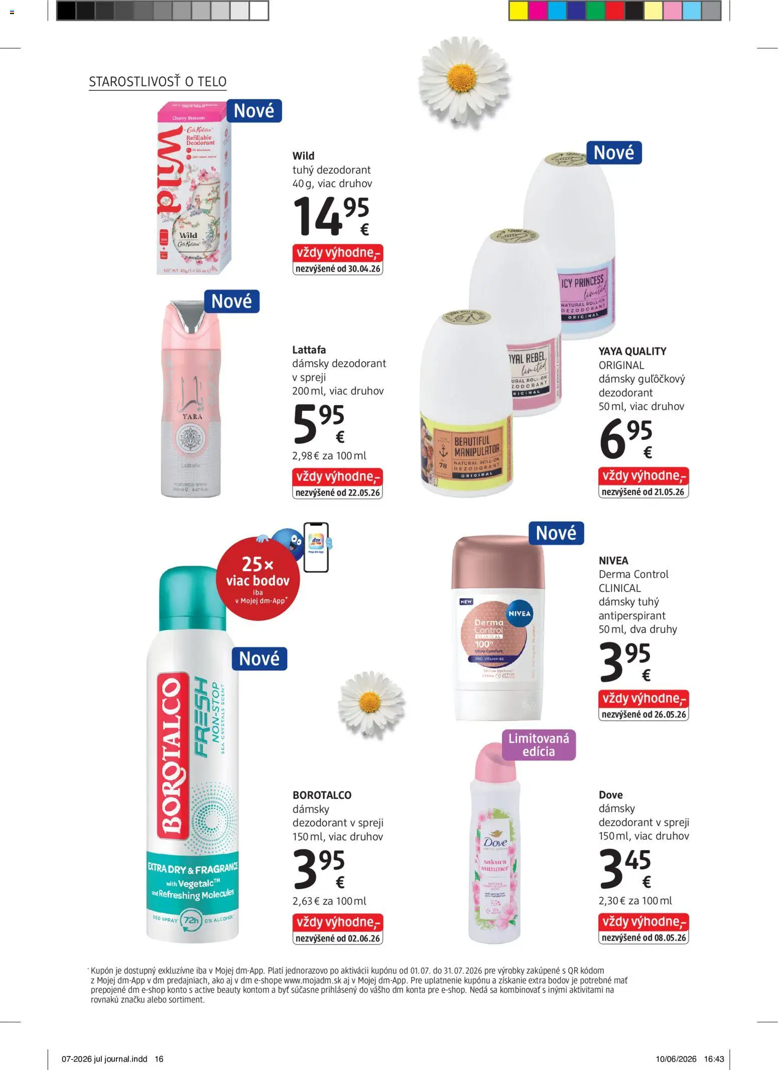 Nové dm drogerie akcie – leták je platný od 01.07.2026 | Strana: 16