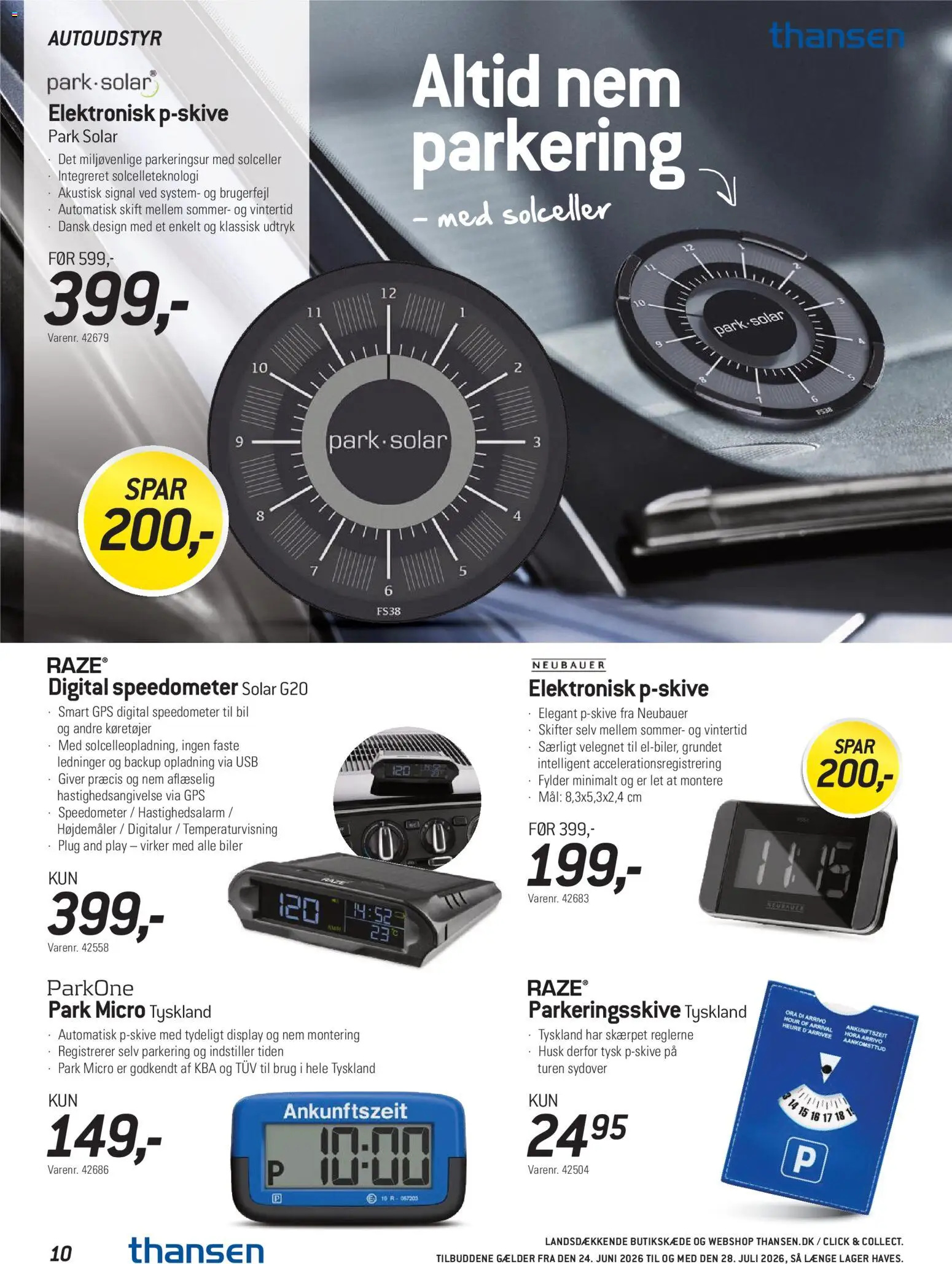 Thansen tilbudsavis – gyldig fra 24/06/2026 | Side: 10 | Produkter: USB, GPS