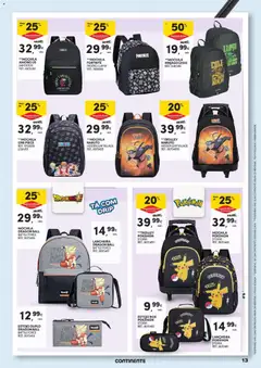 Pré-visualização Continente - Açores Regresso às Aulas válido de 25/08/2026 | Página: 13 | Produtos: Mochila, LEGO
