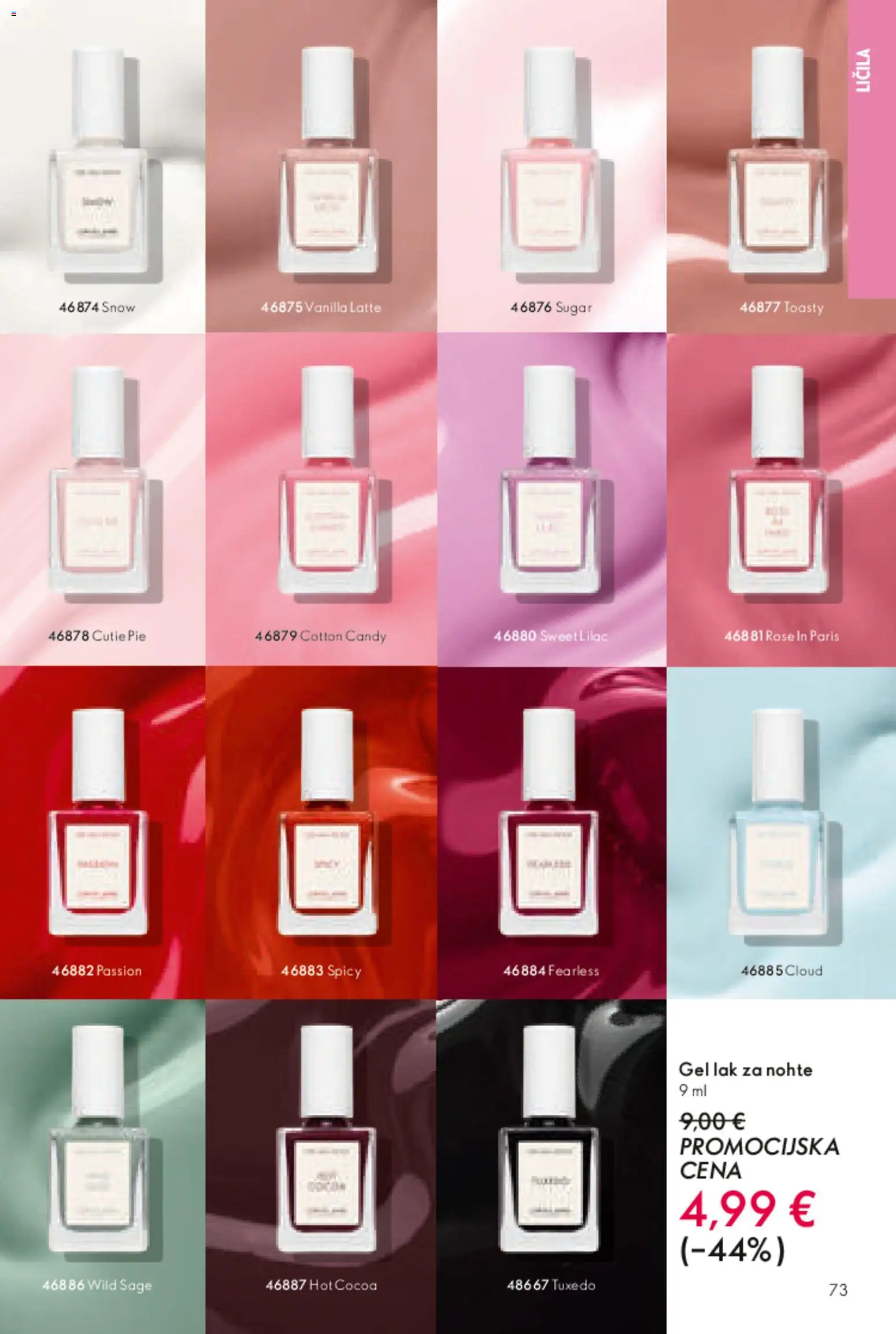 Novi Oriflame katalog ponudbe – veljaven od 13.05.2026 | Stran: 72 | Izdelki: Licila, Lak za nohte, Lak