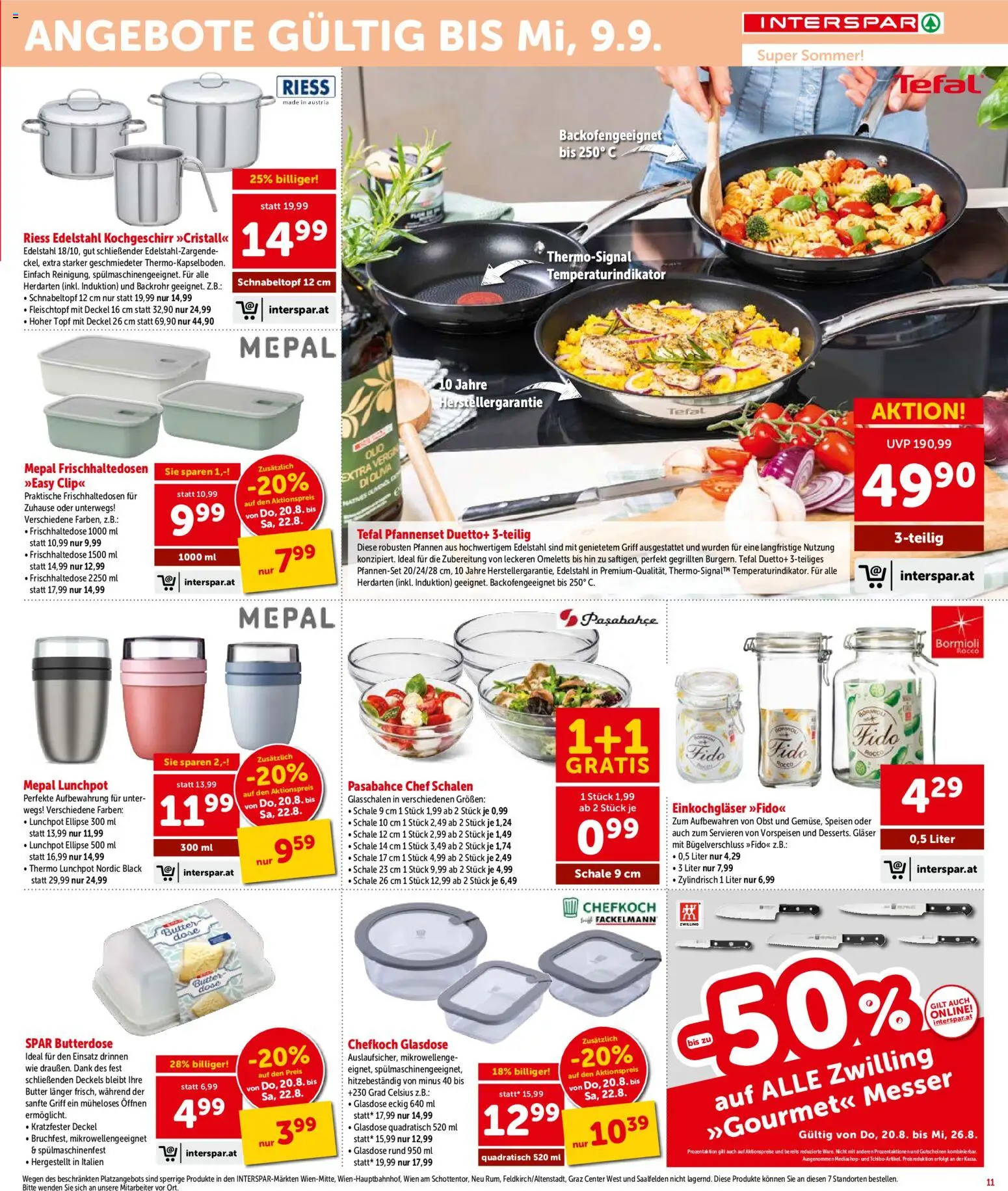 Interspar - Flugblatt gültig ab 20.08.2026 | Seite: 11 | Produkte: Obst, Butter