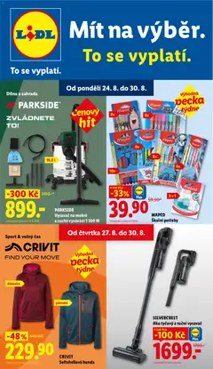 Náhled letáku Lidl leták - Spotřební zboží od 24.08.2026