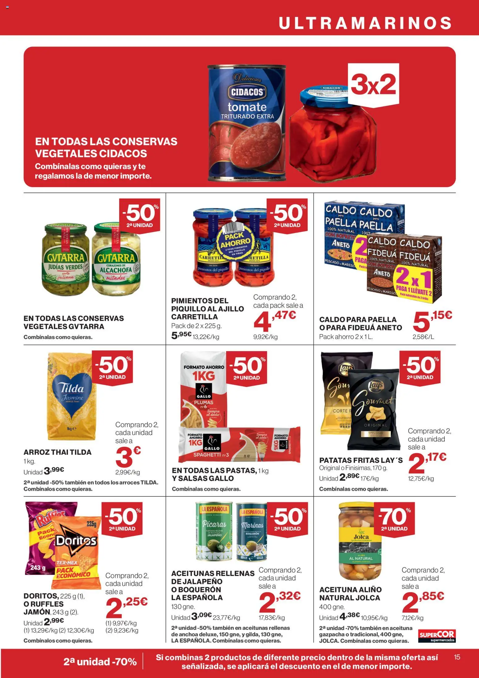 Supercor Península y Baleares │ válido desde el 21.05.2026 | Página: 15 | Productos: Arroz, Pescado, Té, Anchoa