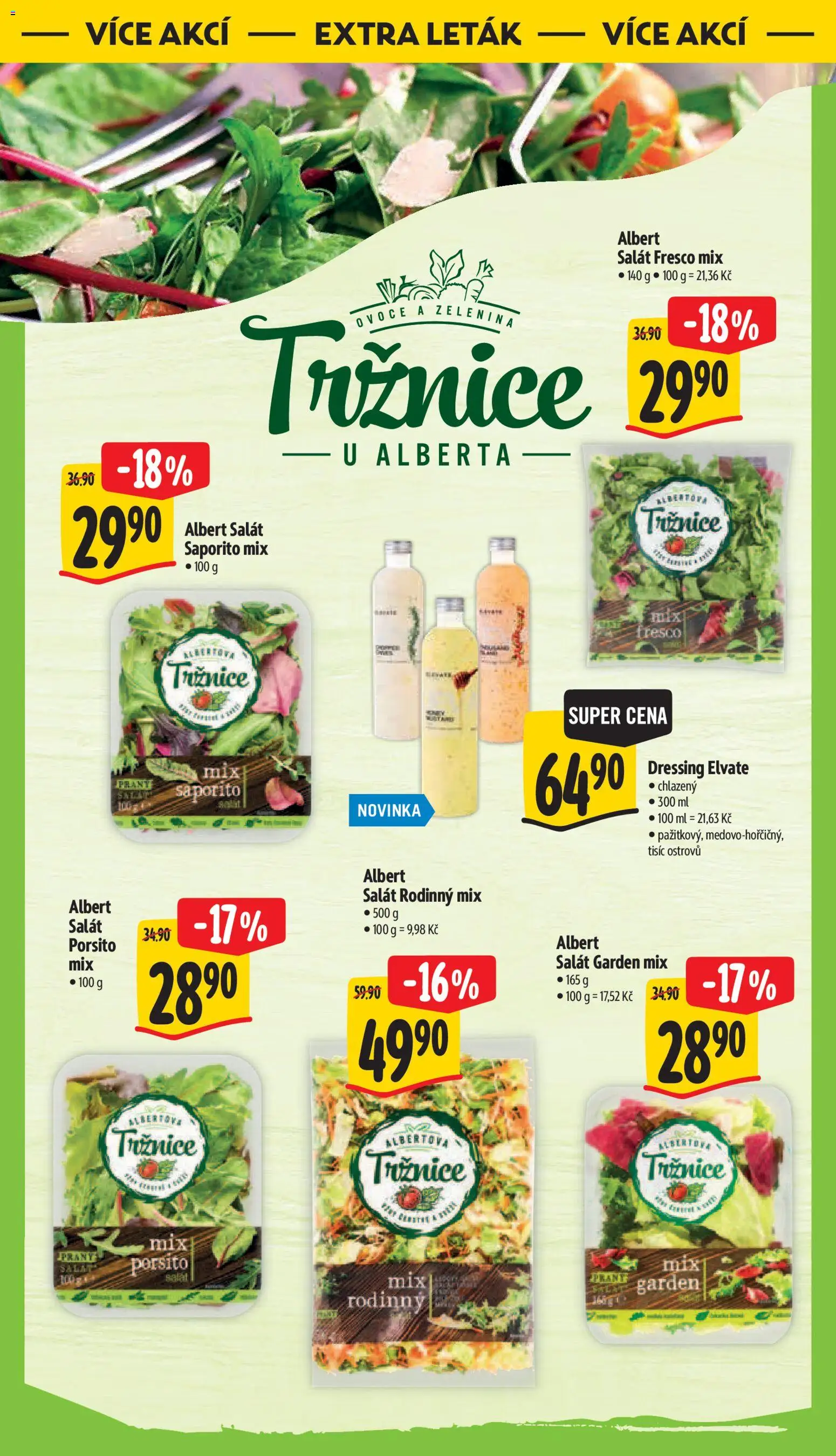 Albert leták - Hypermarket - Jablonec nad Nisou od 16.09.2026 | Strana: 52 | Produkty: Ovoce a zelenina, Dressing, Ovoce, Salát