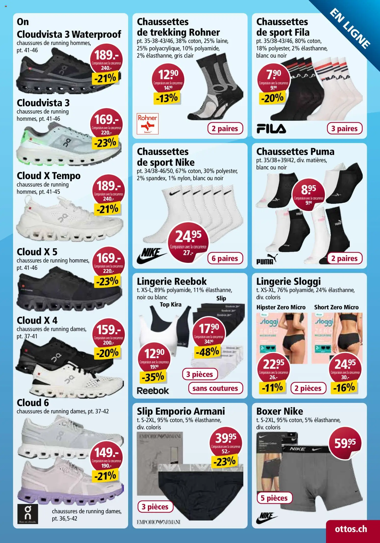 Otto's aktionen Online FR – gültig ab 22.08.2026 | Seite: 33 | Produkte: Slip, Boxer, Top