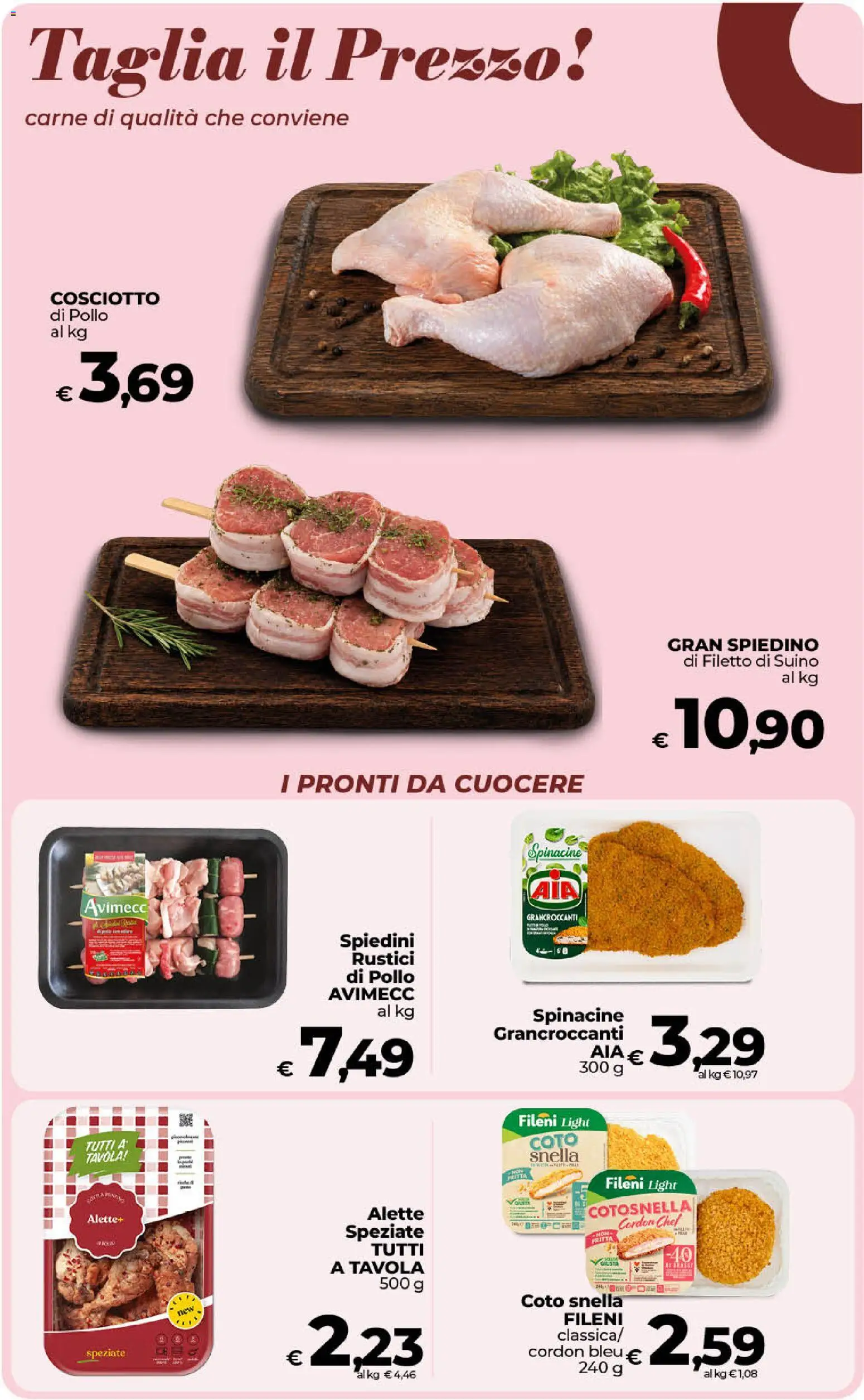 Volantino Ipercoop del 31/07/2026 | Pagina: 20 | Prodotti: Pollo, Suino, Rustici, Spiedini